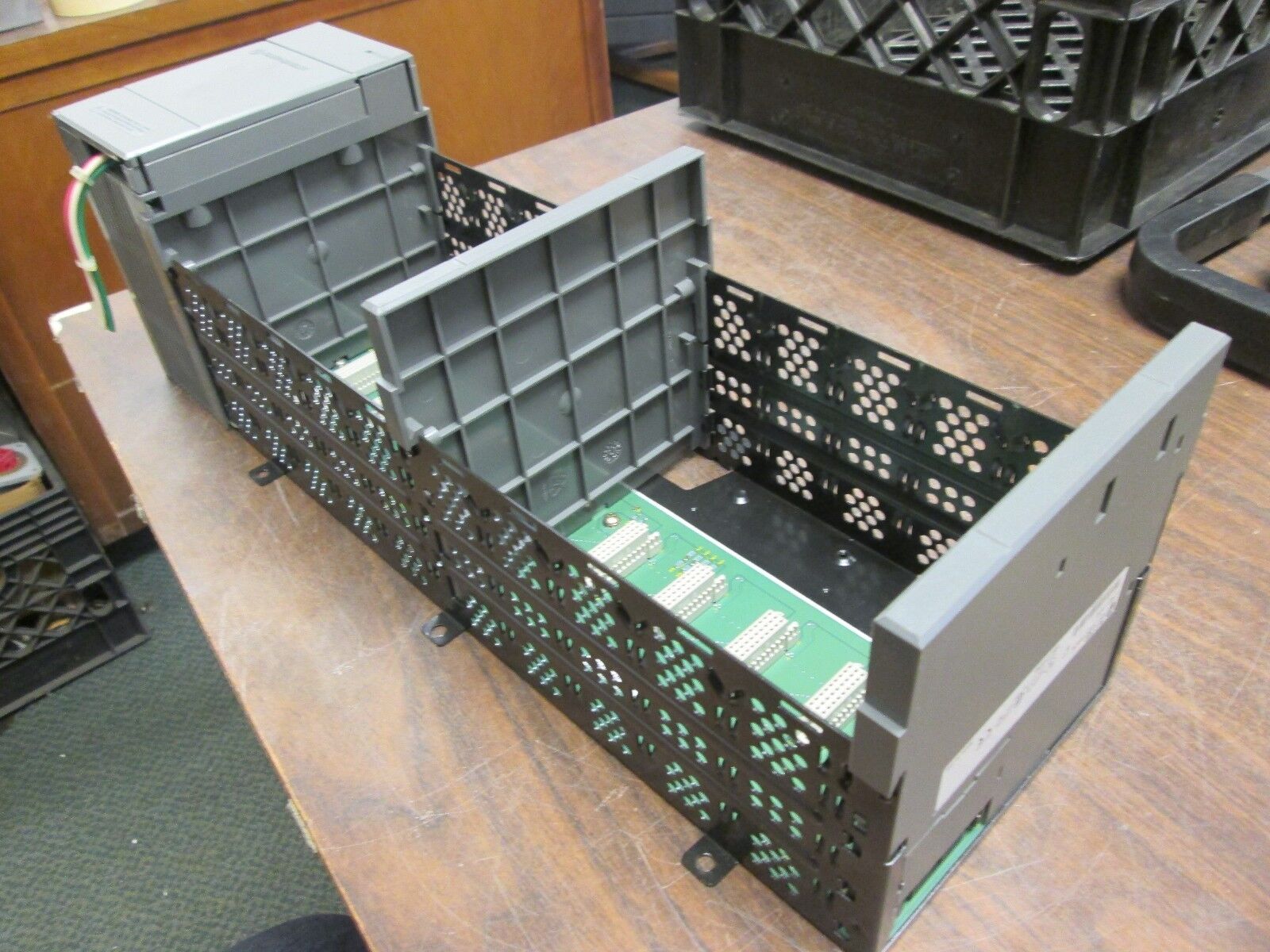 Allen-Bradley SLC 500 PLC Rack w/ Power Supply 1746-A10/1746-P2 10-Slot Used