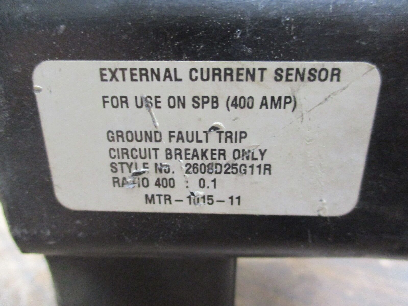 Westinghouse External Current Sensor 2608D25G11R Ratio 400:0.1A Used