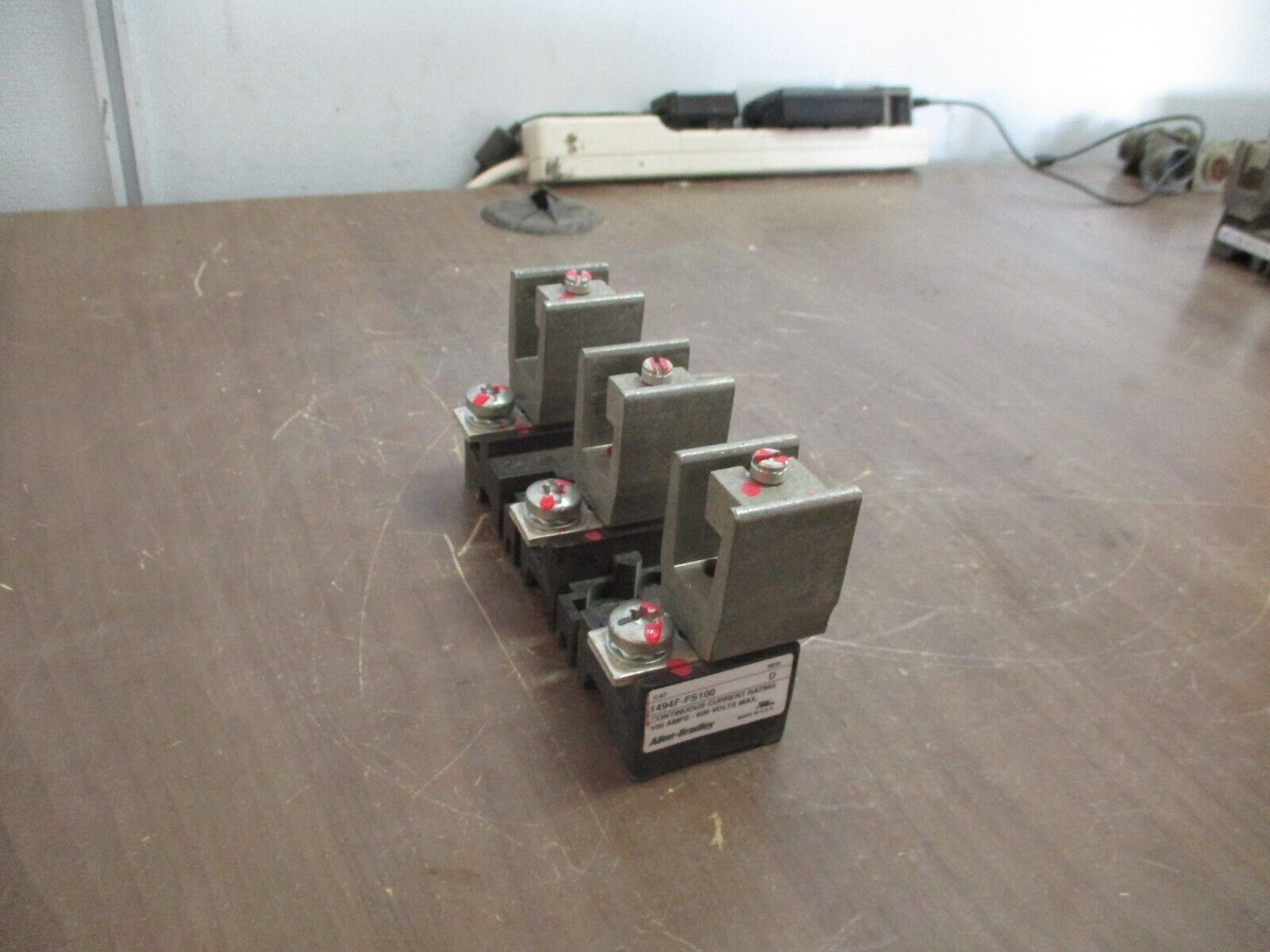 Allen-Bradley Fuse Block 1494F-FS100 Ser. D 100A 600V 3P Used