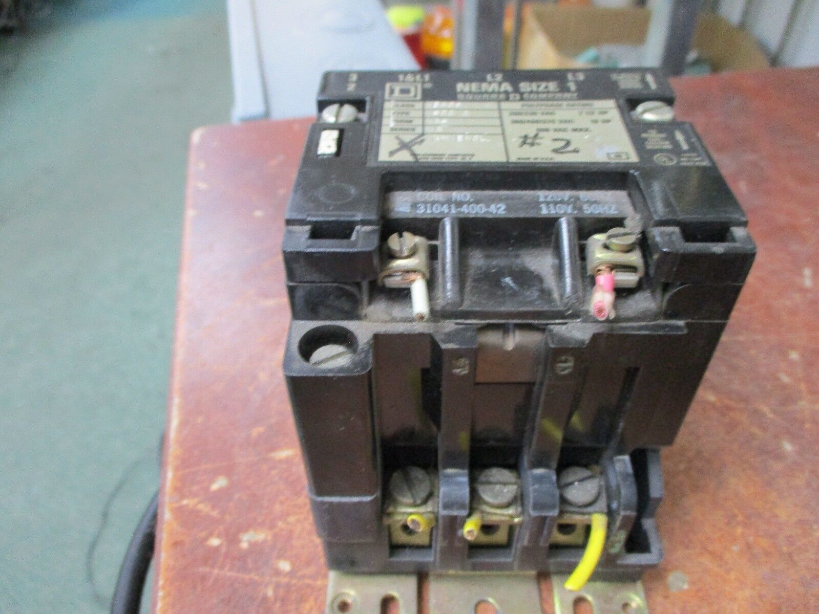 Square D Size 1 Contactor 8536 SCG 3 120V Coil 600V Used