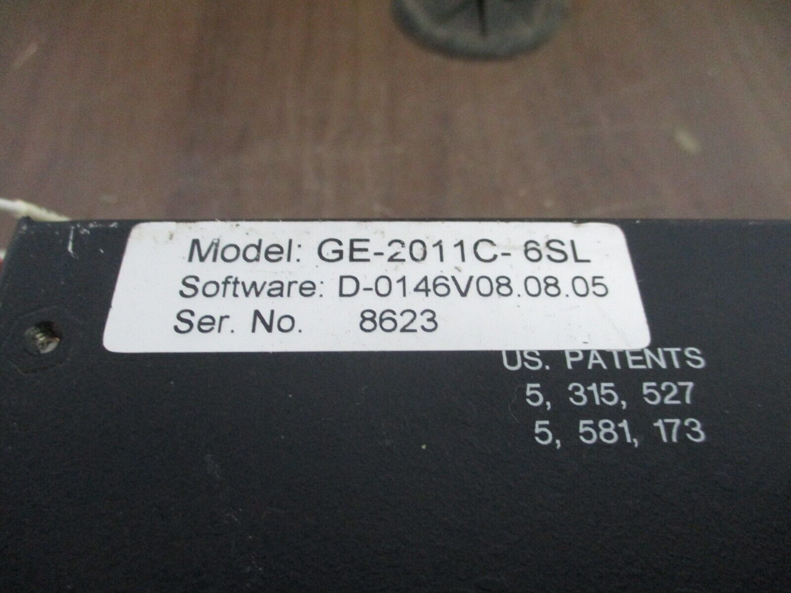 GE GE-2011 Voltage Regulator Control GE-2011C-6SL S/W: D-0146V08.08.05 Used