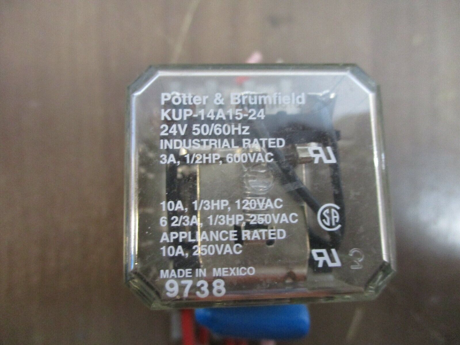 Potter & Brumfield Relay KUP-14A15-24 24V w/ Base *Lot of 2* Used