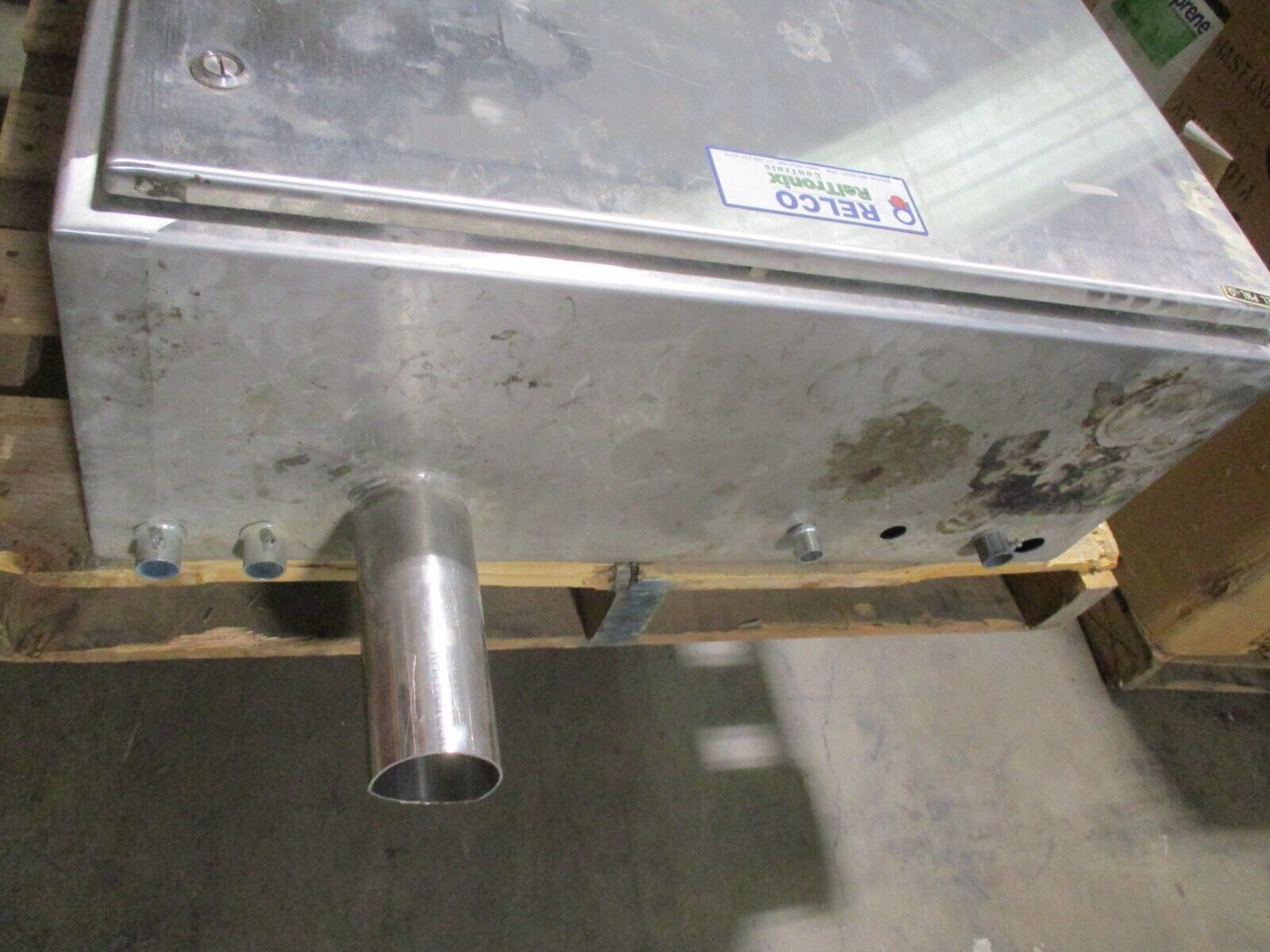 Relco Stainless Steel Enclosure Type 4X Size: 48" x 32" x 12" Used