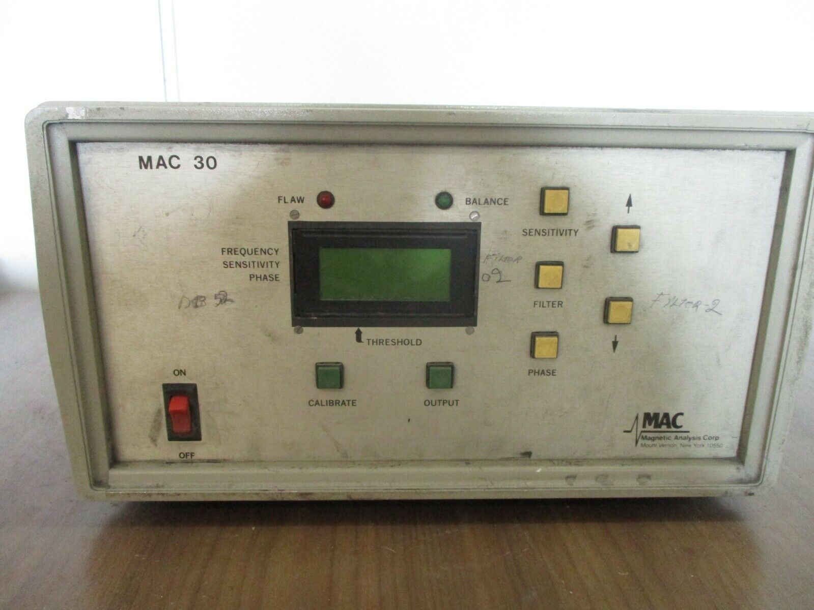 Magnetic Analysis Corp. Magnetic Analyzer MAC 30 Used