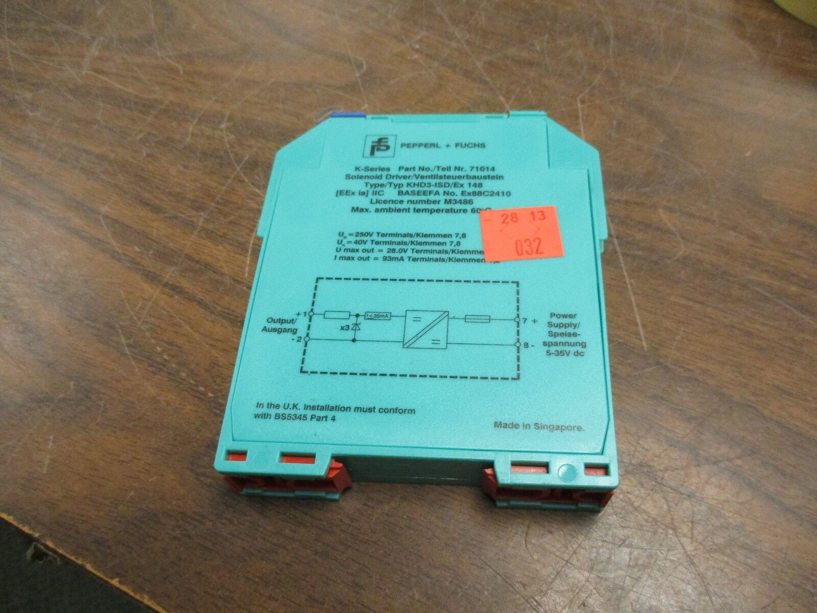 Pepperl+Fuchs KHD3-ISD/EX 148 Solenoid Driver 71014 Used