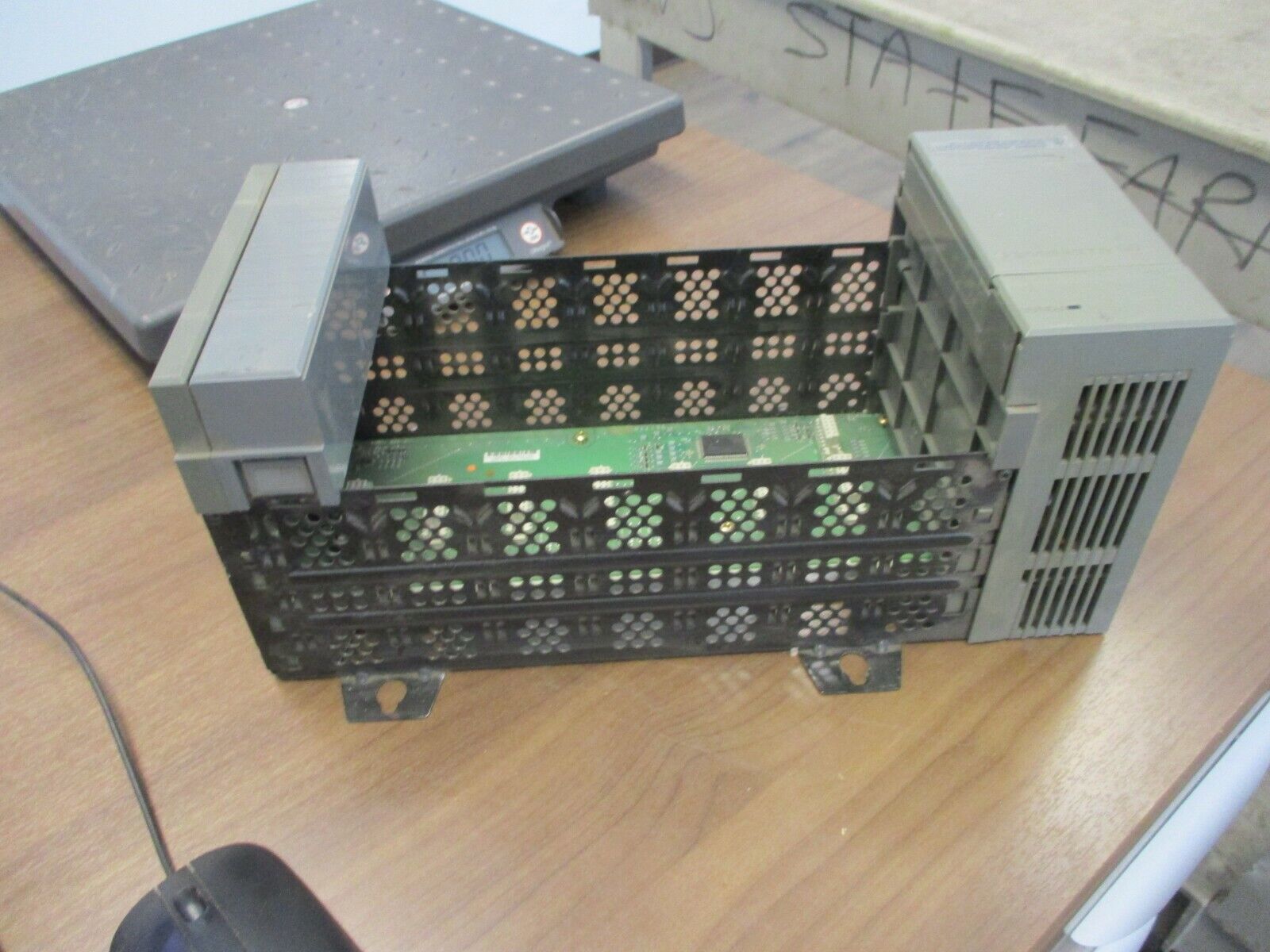 Allen-Bradley SLC 500 PLC Rack w/ Power Supply 1746-A7 / 1746-P1 7-Slot Used