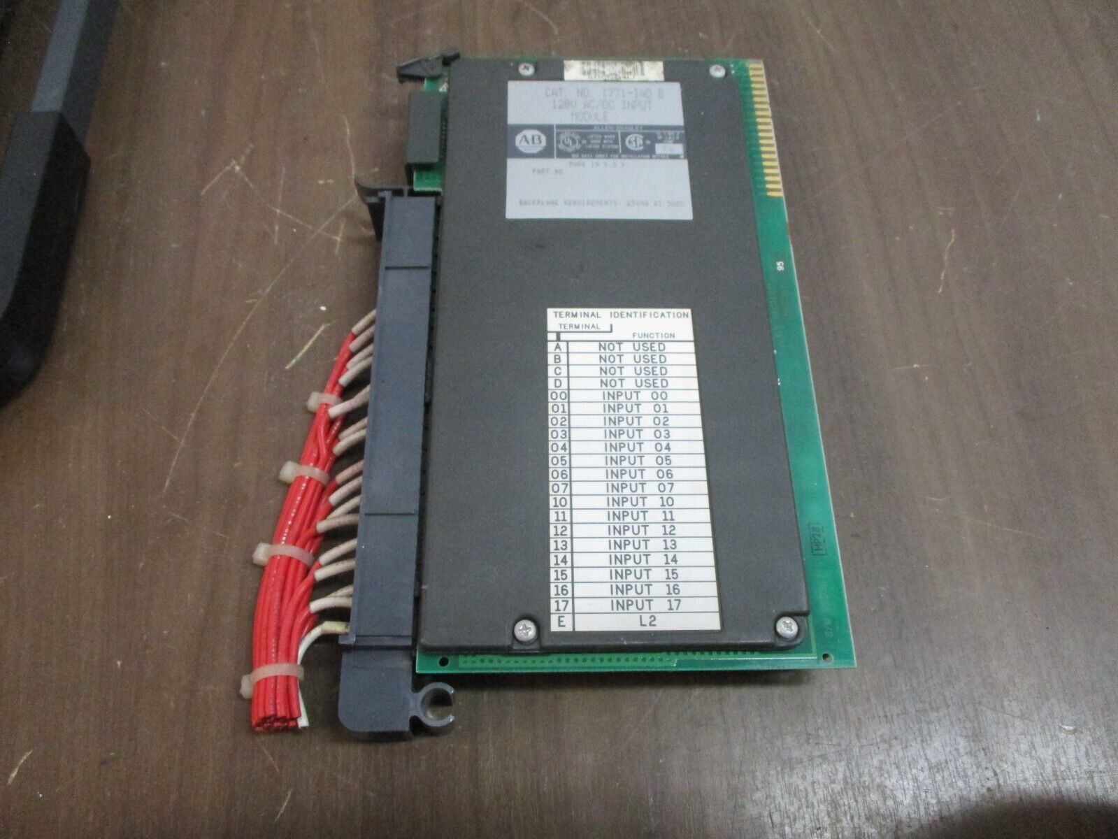 Allen-Bradley AC/DC Input Module 1771-IAD B 120V Used
