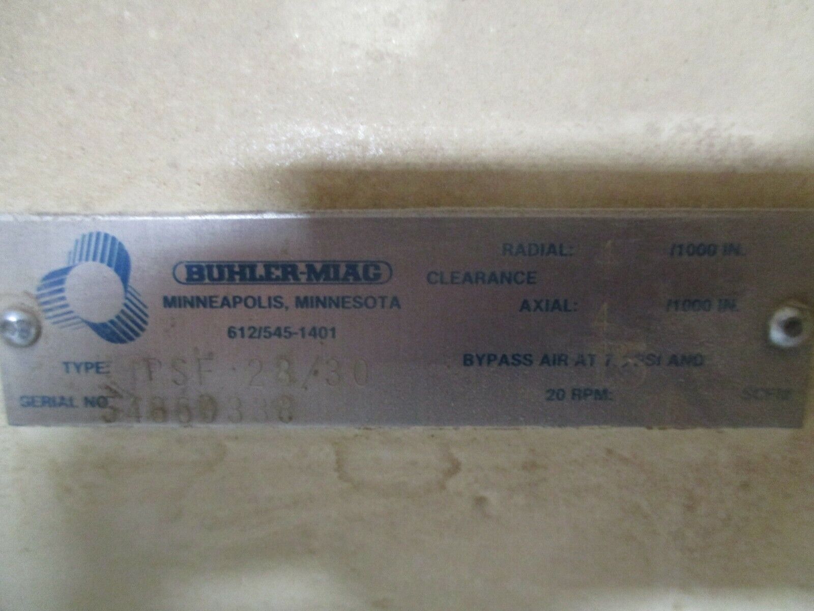 Buhler-Miac Rotary Valve Airlock MPSF 28/30 Size: 12" x 10" x 10" Used
