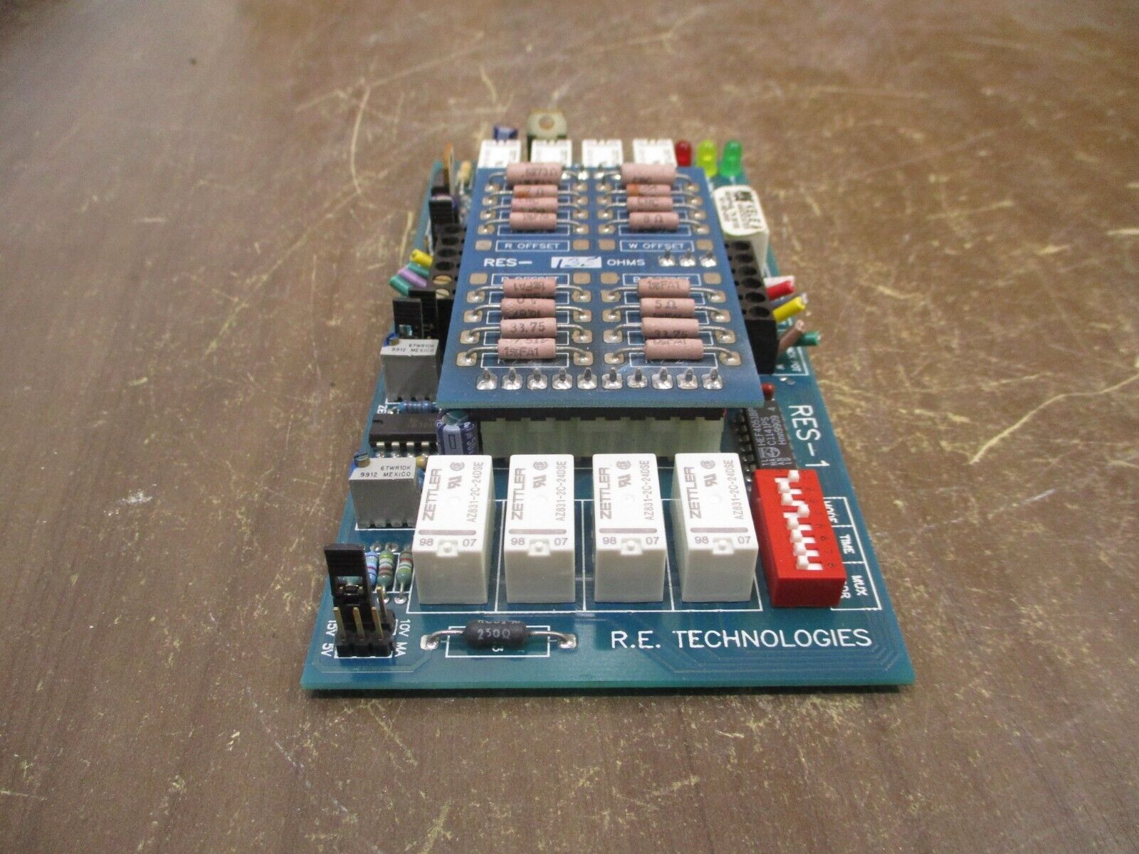 R.E. Technologies Control Board RES-1 Rev. 1.2 Used