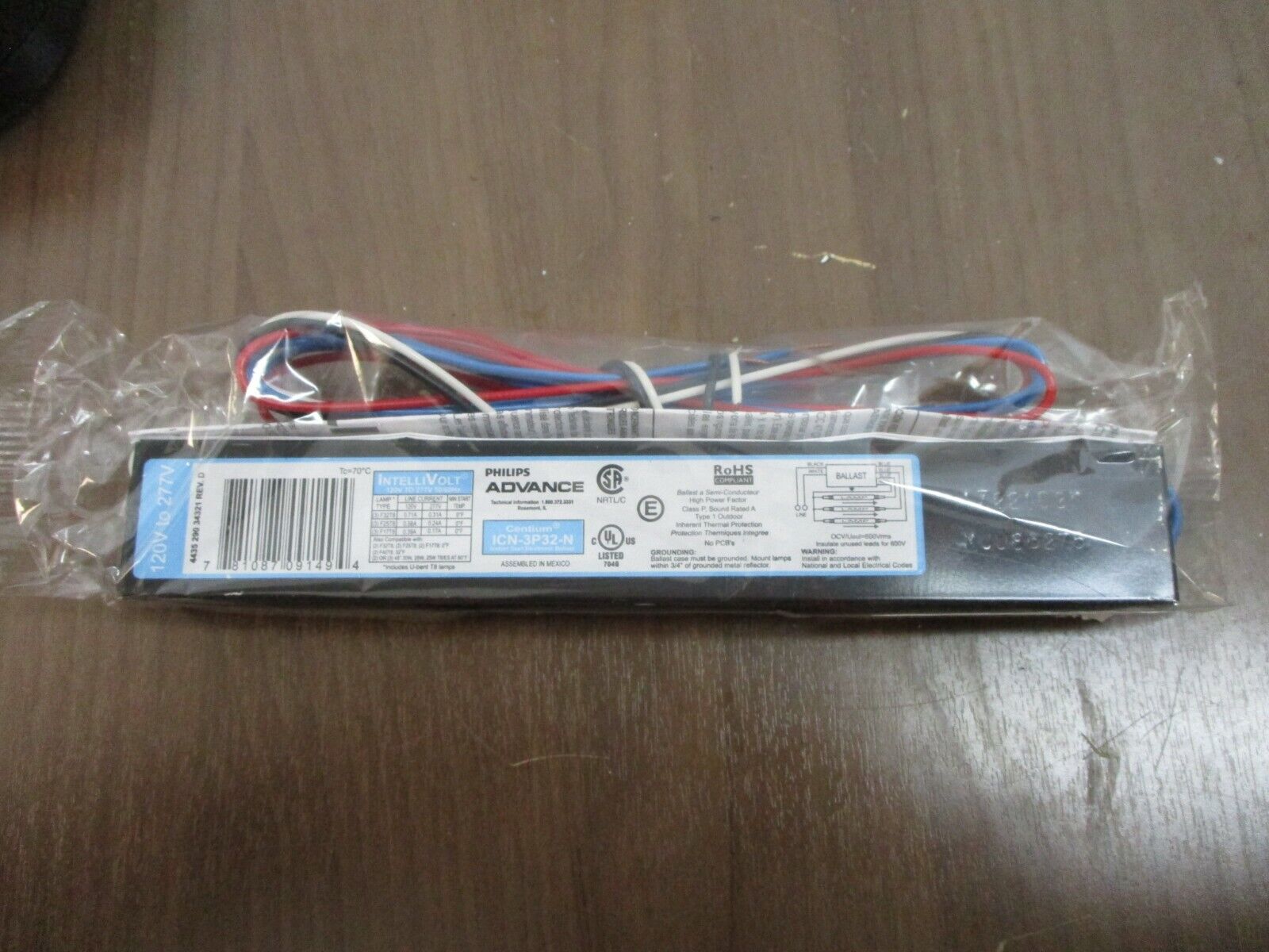 Philips Advance Centium Ballast ICN-3P32-N 120-277V 50/60Hz *Box of 5*