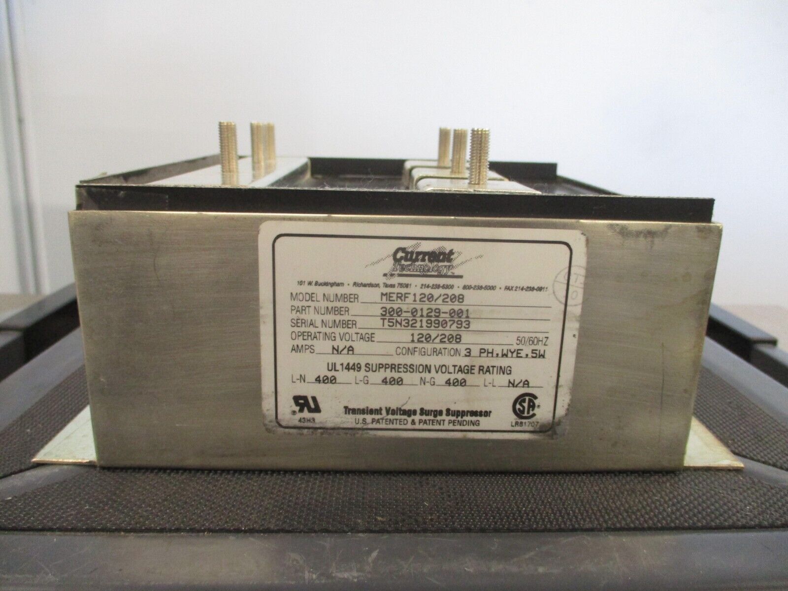 Current Technology MERF120/208,WYE Surge Suppressor 300-0129-001 120/208V