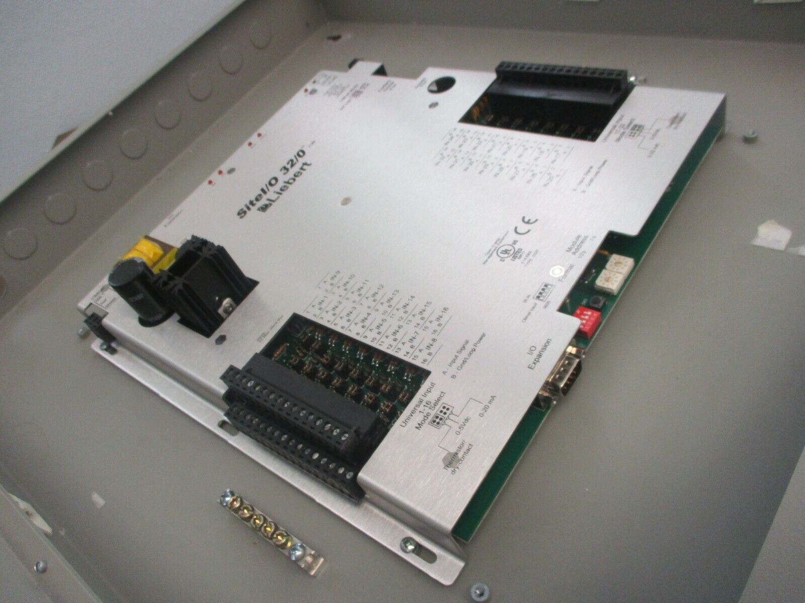 Liebert SITEIO32 32-Input Module Assembly 166510G1 Rev. 4 24VAC 50/60Hz 1Ph 1.5A