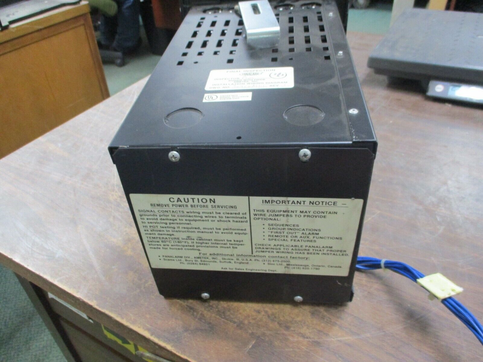 Panalarm Annunciator 90450AF1-1 Rev. 1 *Missing (1) Mount* Used