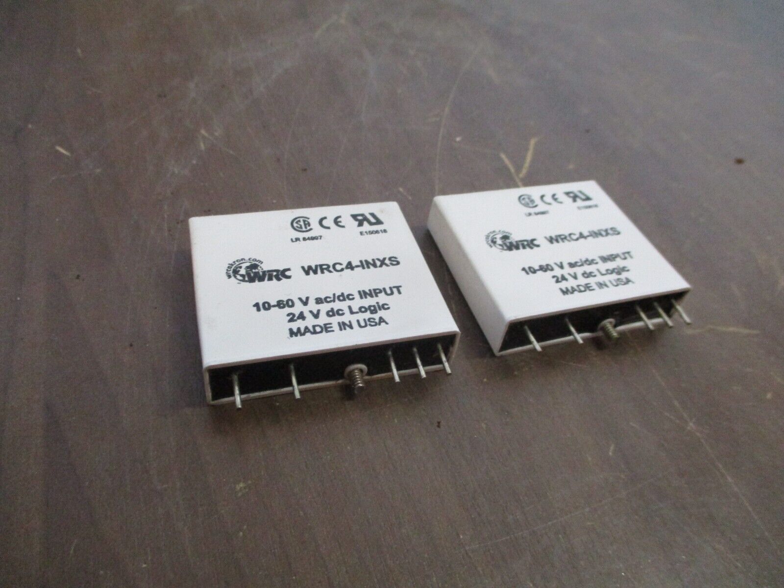 WRC Input Module WRC4-INXS 10-60VAC/DC 24VDC Logic *Lot of 2* Used
