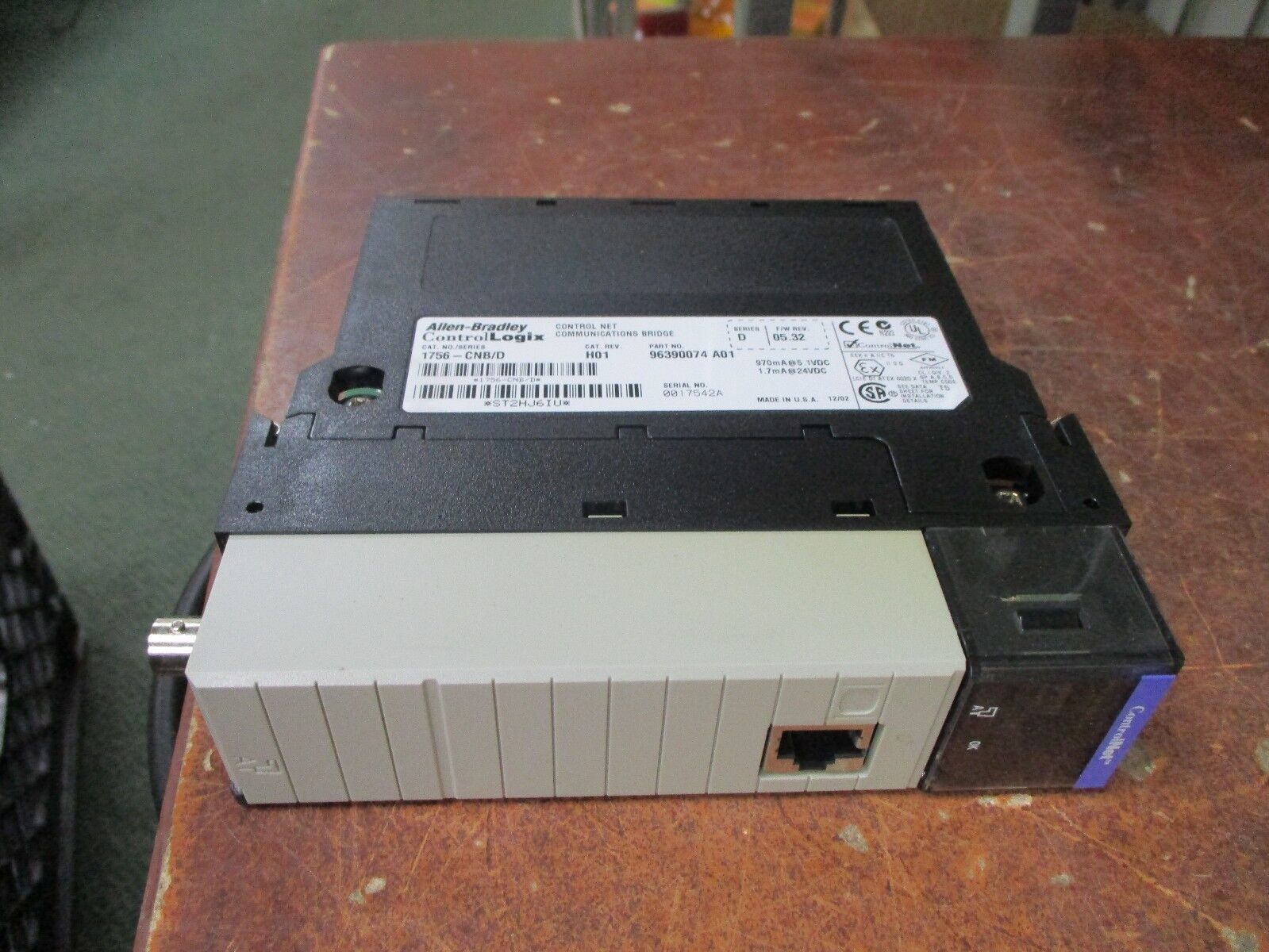 Allen-Bradley ControlLogix Control Net Comm. Bridge Module 1756-CNB/D Rev.H01