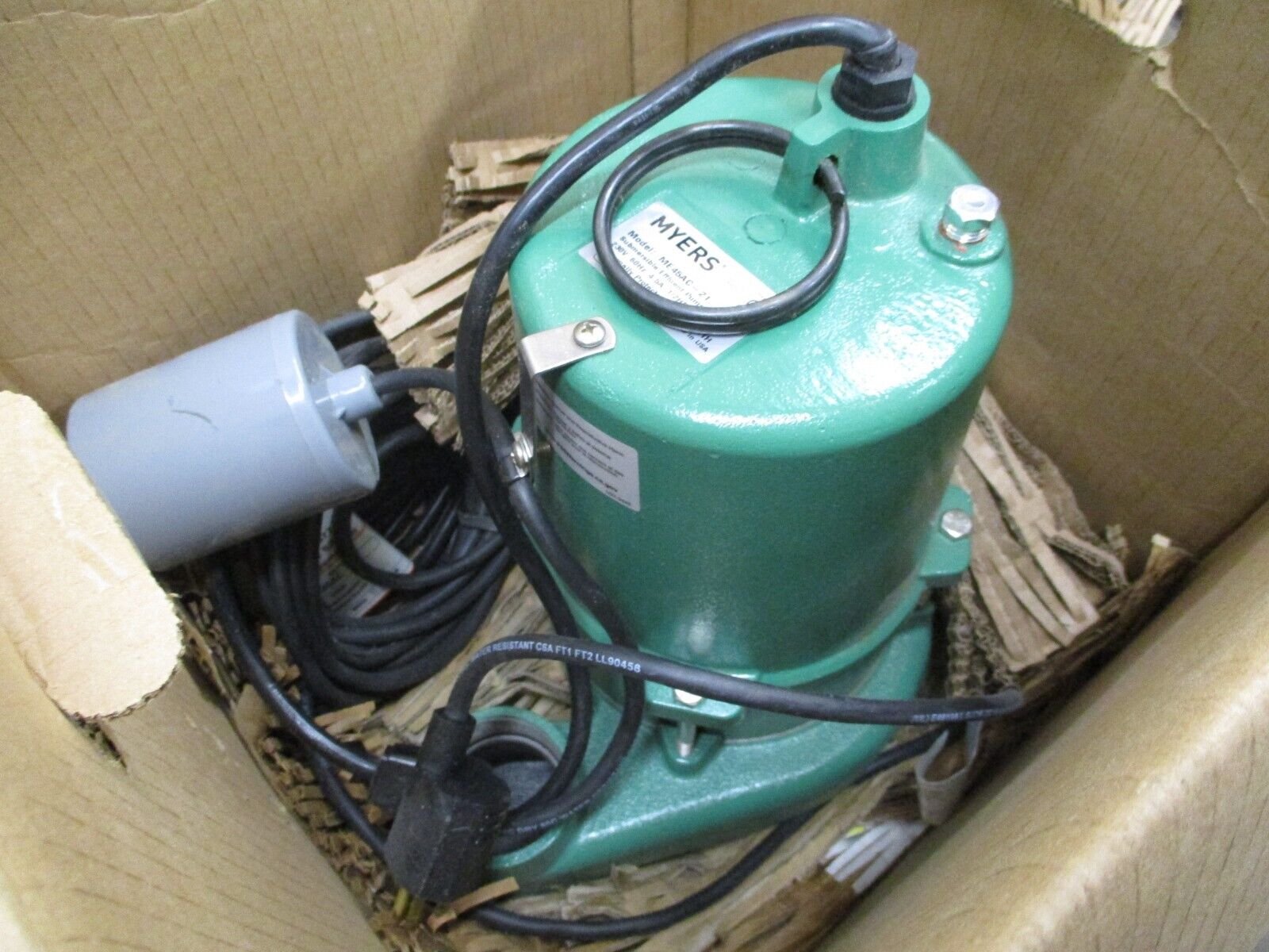 Pentair Myers Submersible Effluent Pump ME45AC-21 1/2" 230V 87GPM 44Ft Head