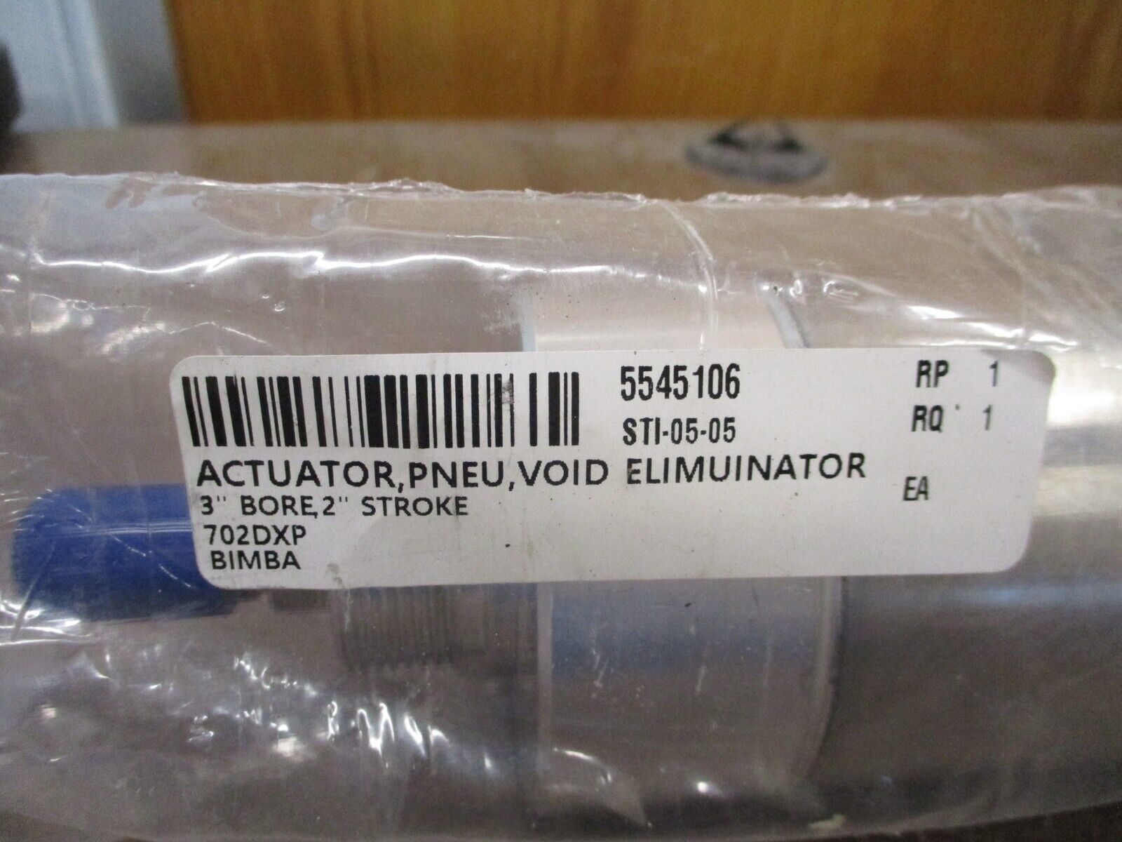 Bimba Pneumatic Cylinder 702-DXP New Surplus