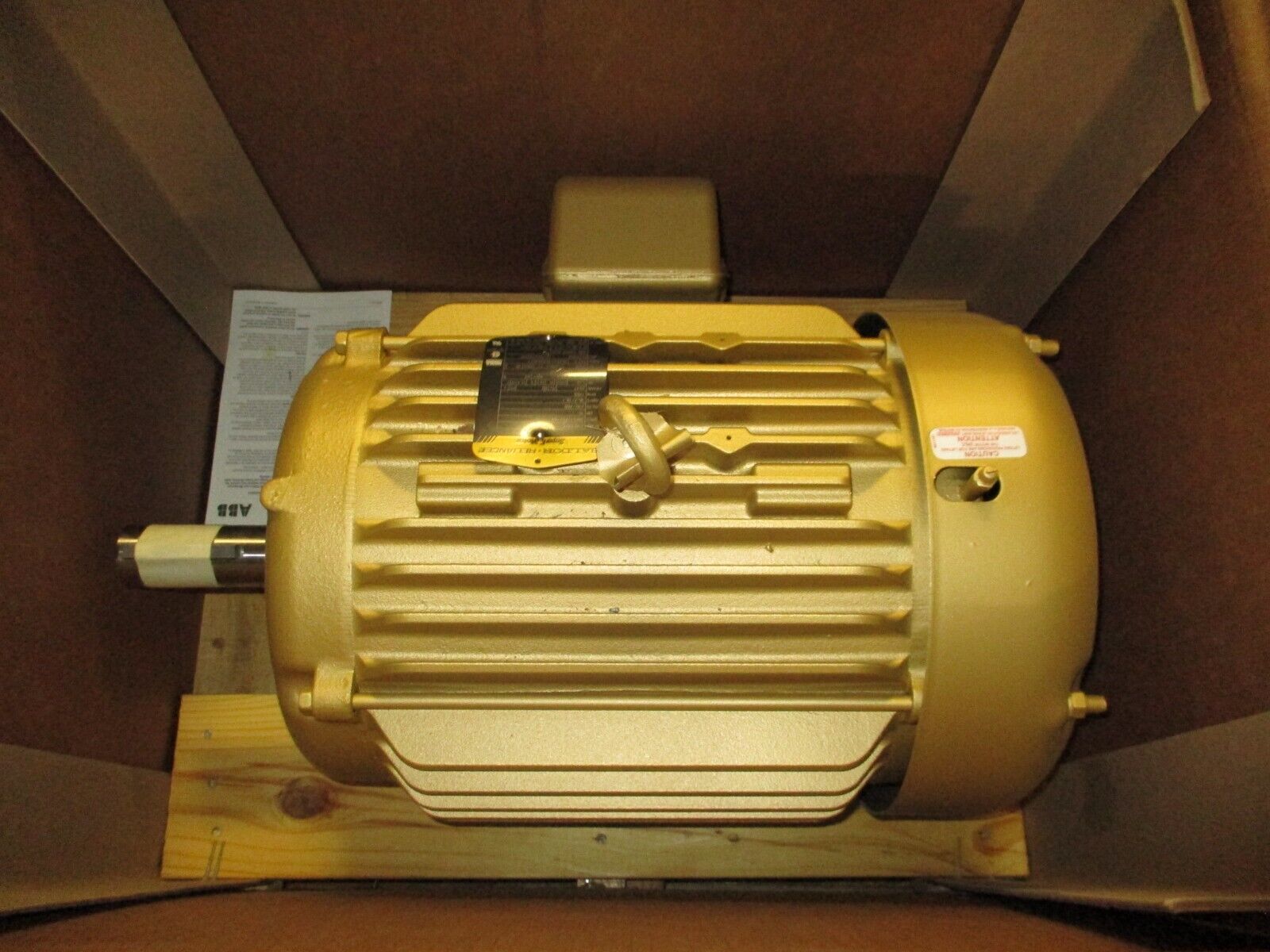 Baldor Motor EM2333T 15HP 1800RPM 230/460V 36.2/18.1A 3Ph 60Hz New Surplus