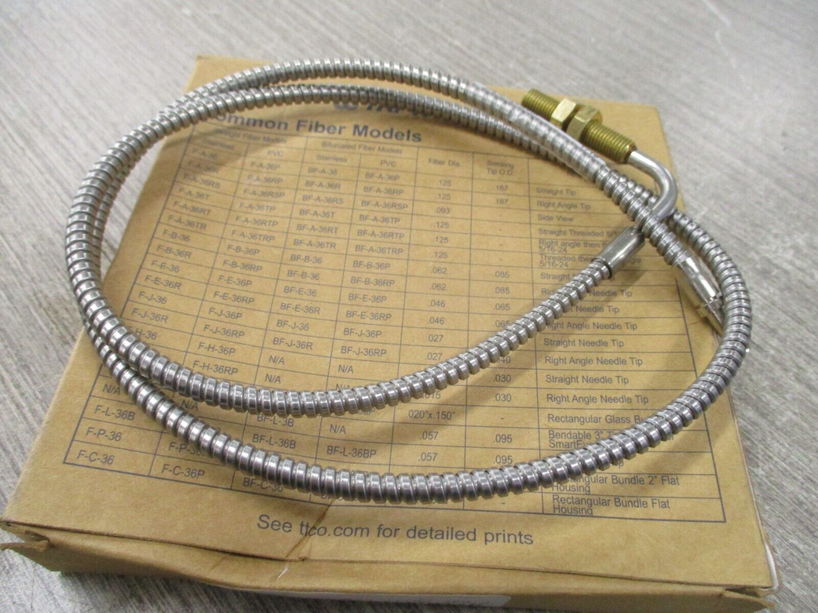 Tri-tronics Fiber Optic Light Guide F-A-36TR New Surplus