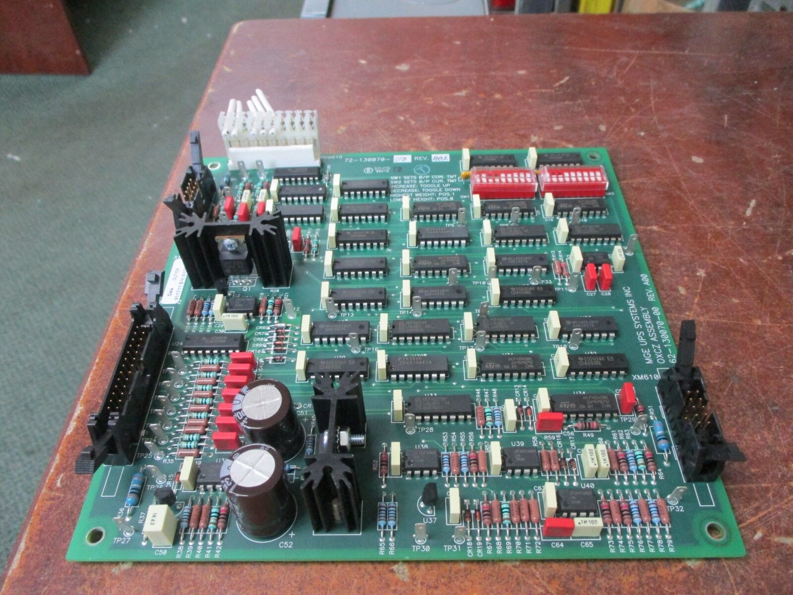 MGE Ups Systems OXCZ Assembly PCB 62-130070-00 Rev. A00 72-130070-00 Rev A02