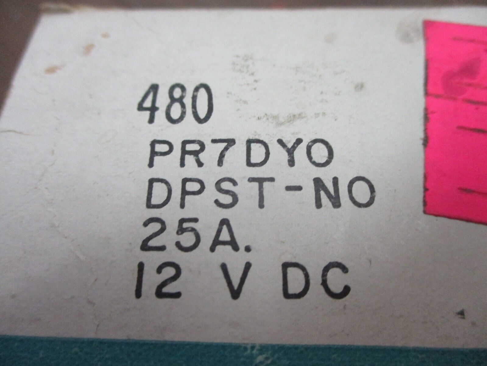 Potter & Brumfield Power Relay PR7DY0 25A 12VDC New Surplus