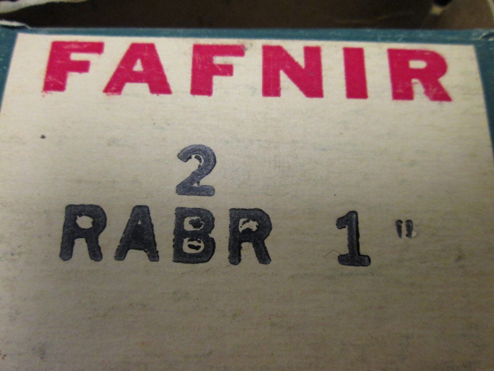 Fafnir Ball Bearing 2RABR 1" Shaft Size 1" *Set of 2* New Surplus