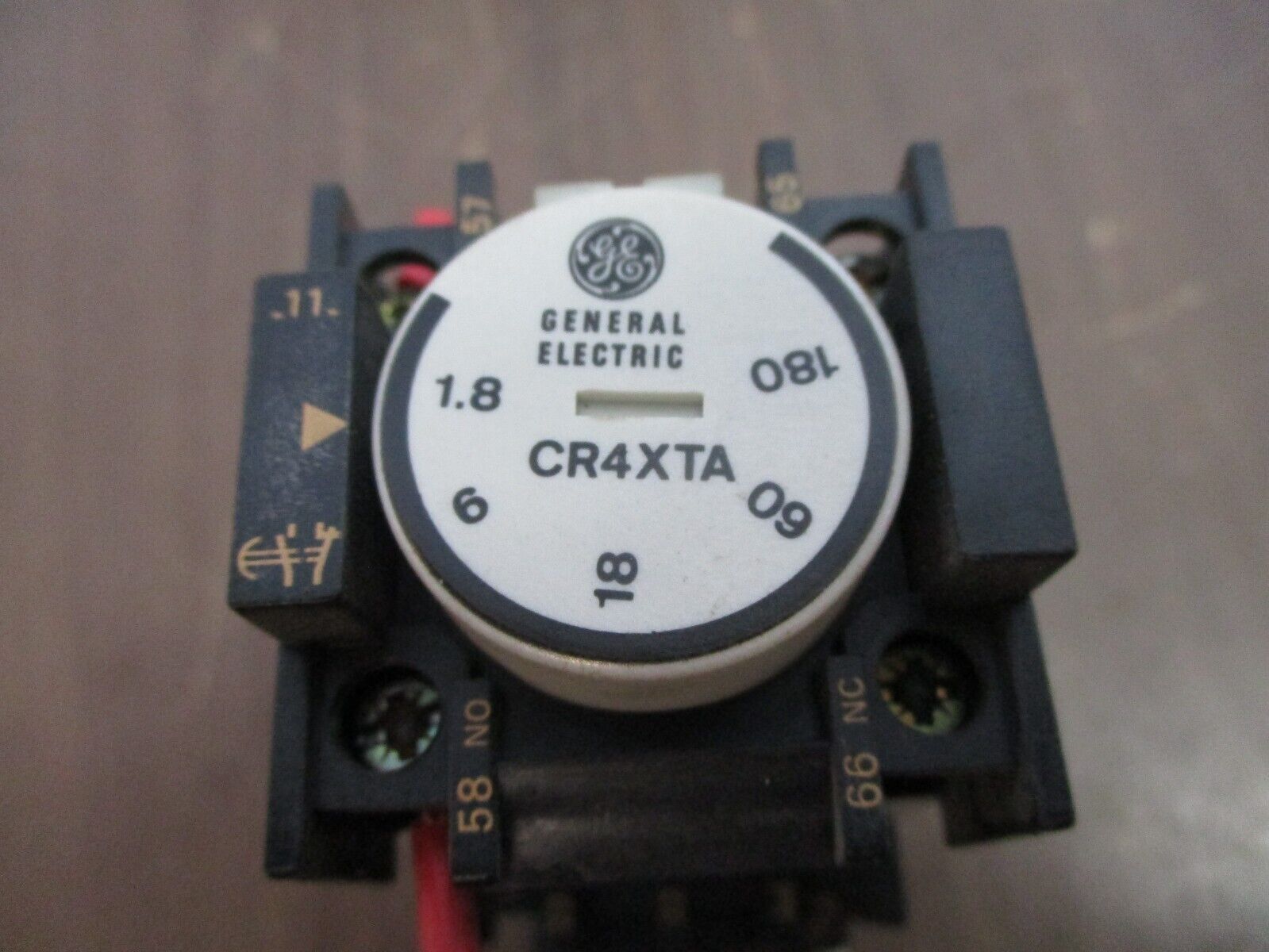GE Pneumatic Timer CR4XTA / CR4RA 120V Coil Used