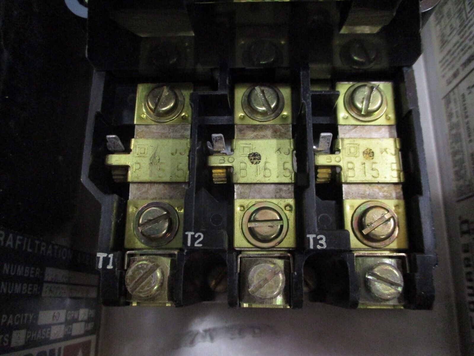 Square D Size M-1 Enclosed Starter 2510 MCW 13 Ser. B Used