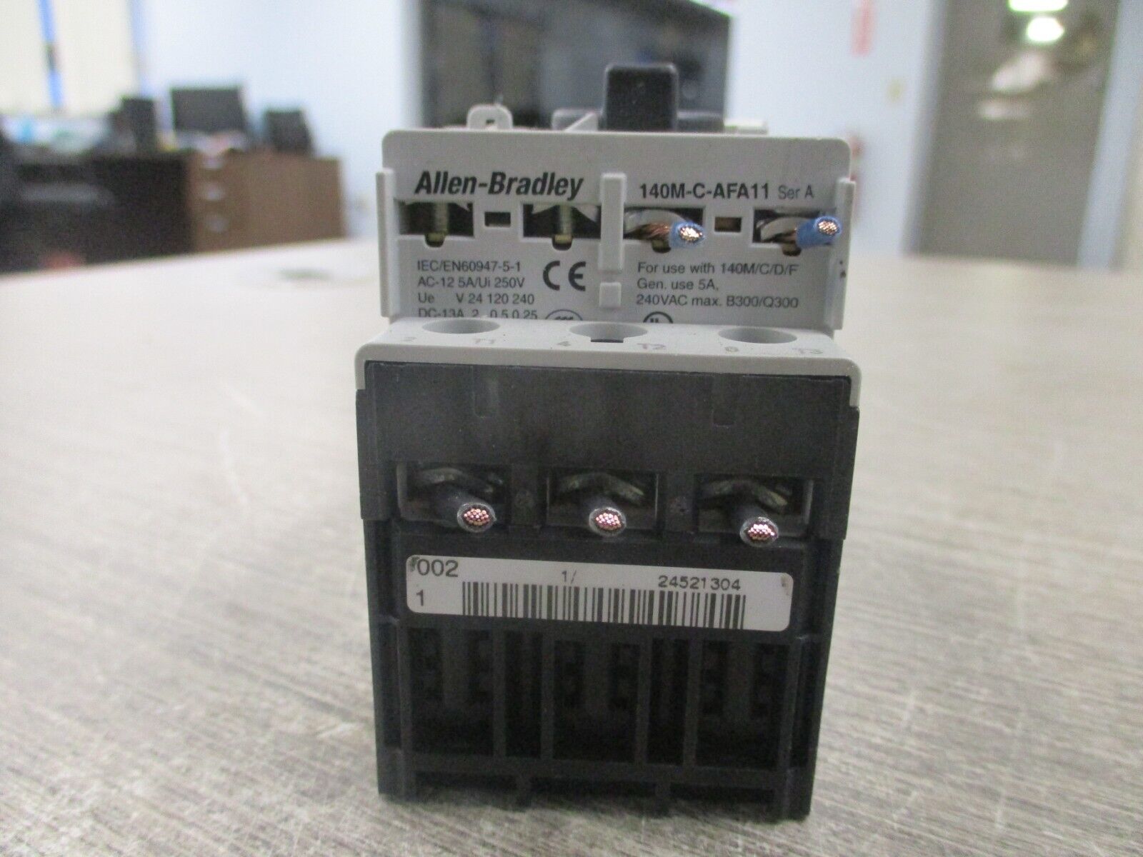 Allen-Bradley Manual Motor Protector 140M-C2E-A16 Ser. C Trip : 0.1-0.16A Used