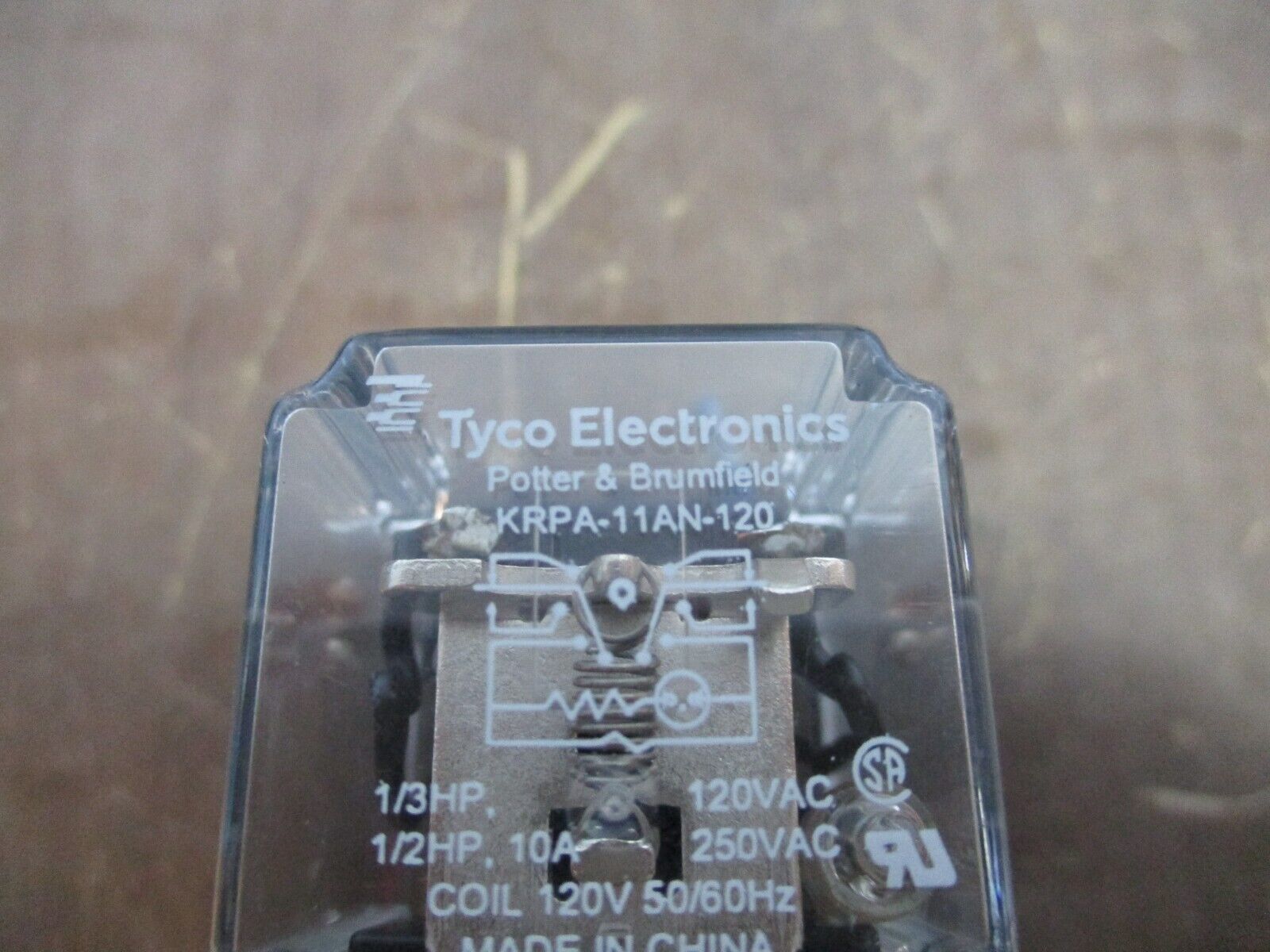 Tyco Potter & Brumfield Relay w/ Base KRPA-11AN-120 120V Coil Used