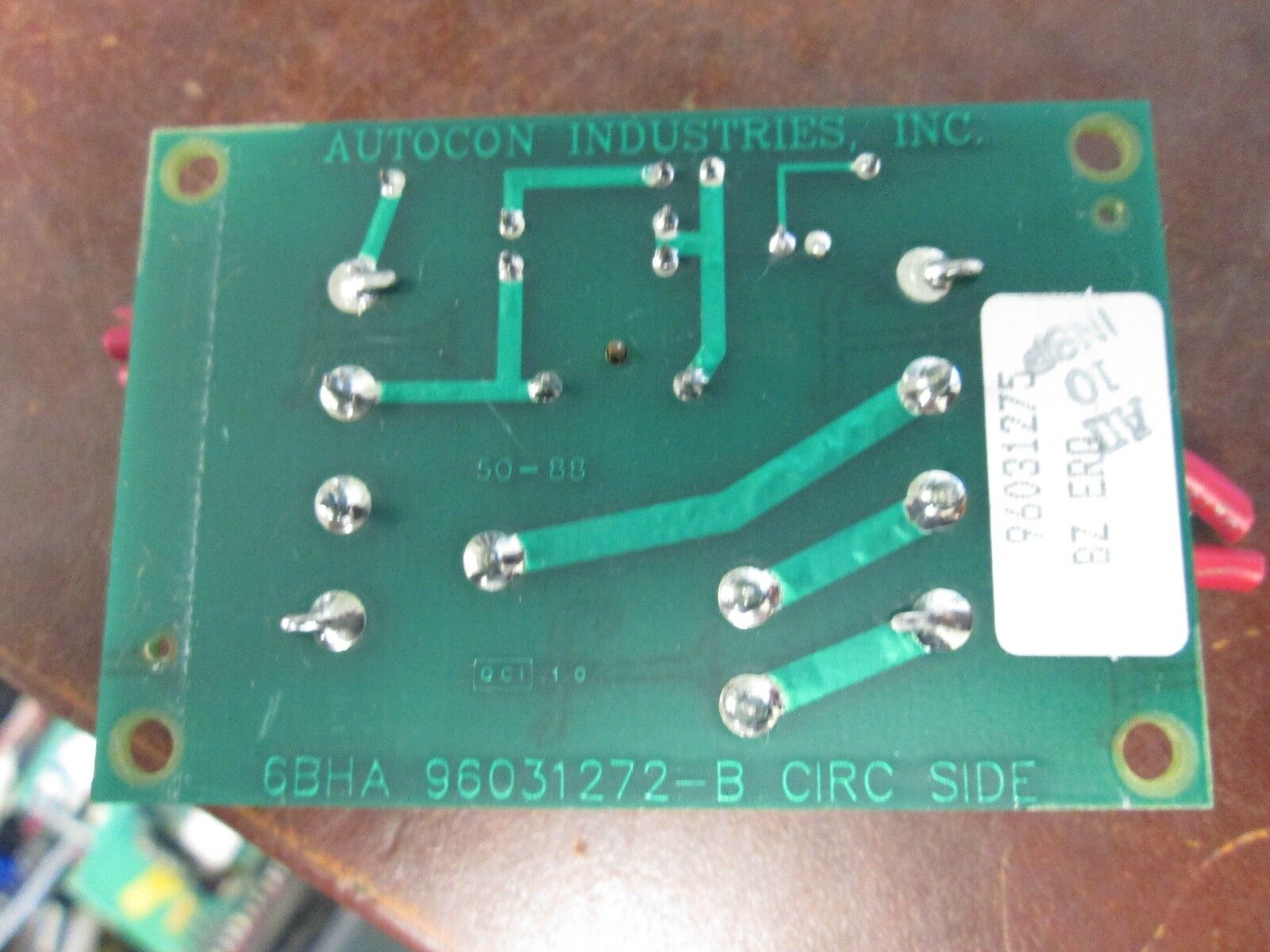 Autocon Control Board 6BHA 96031272-B NO/NC Used