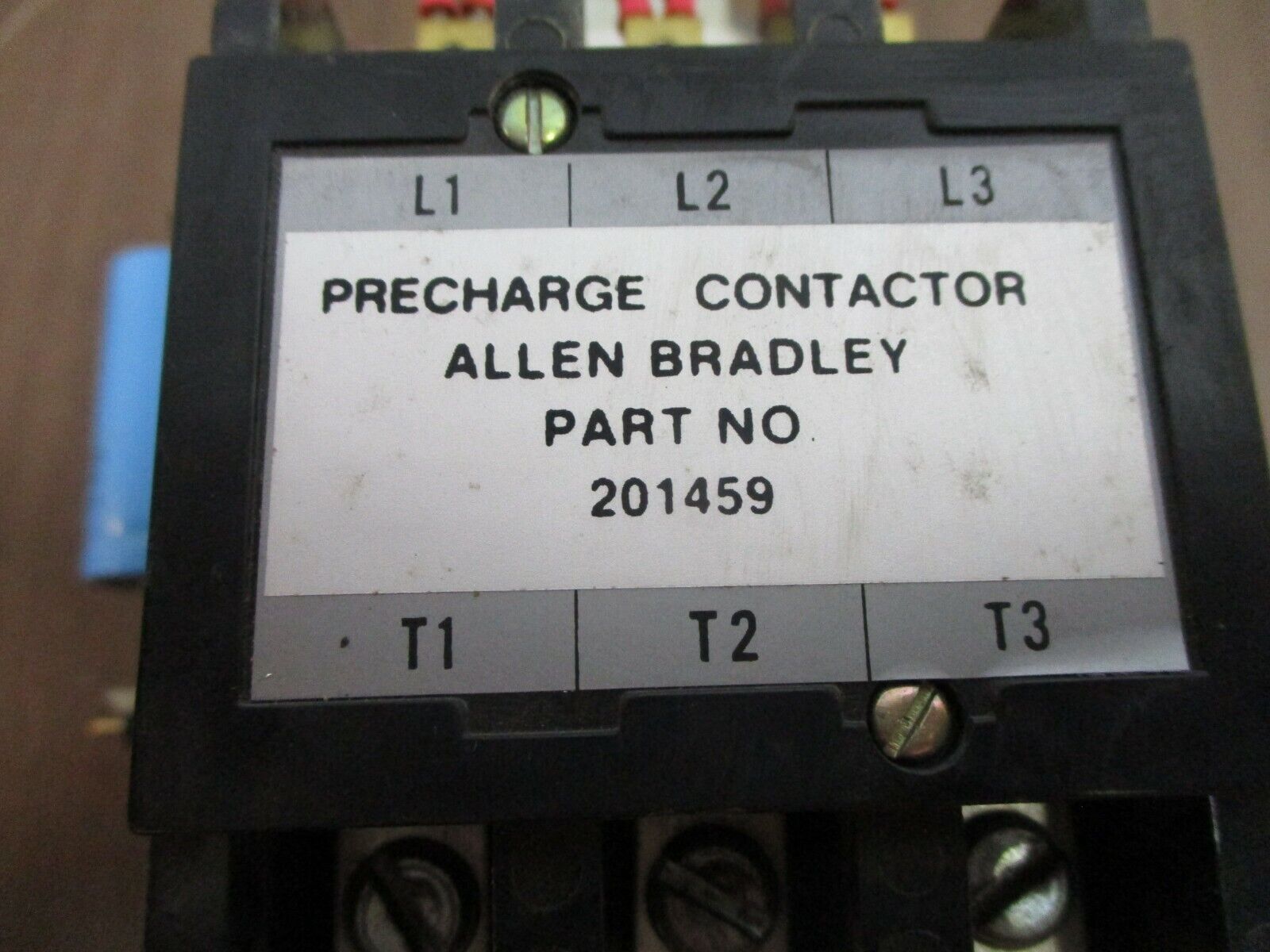 Allen-Bradley Contactor Assembly 201459 24VDC Coil Used