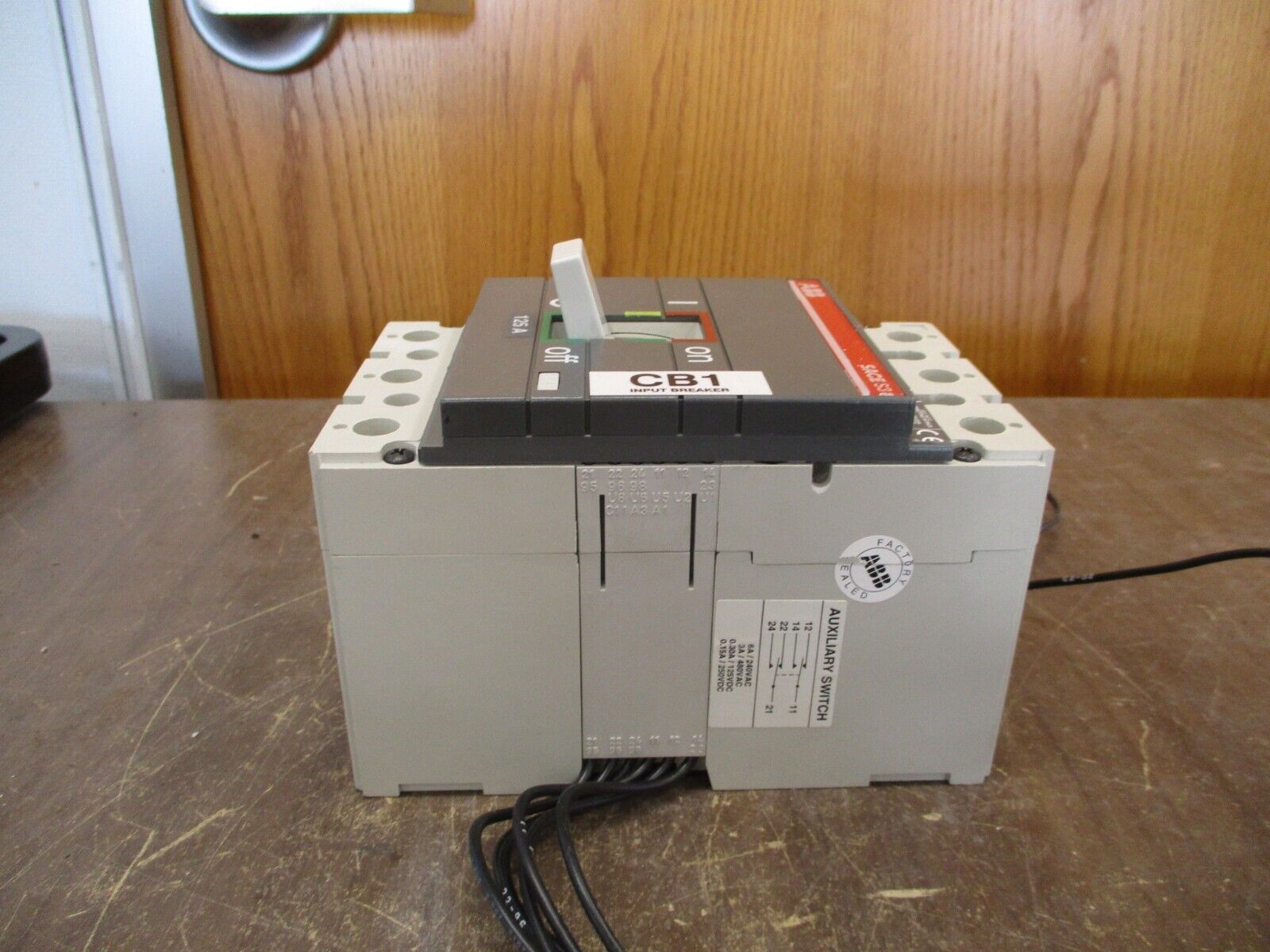 ABB SACE S3 Circuit Breaker S3H 125 125A 600V 3P Used