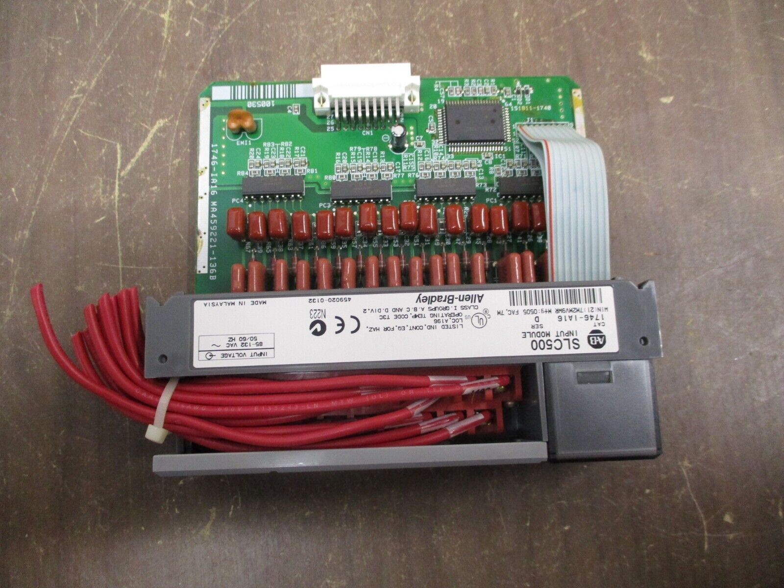 Allen-Bradley SLC500 Input Module 1746-IA16 85-132VAC 50/60Hz Ser. D Used