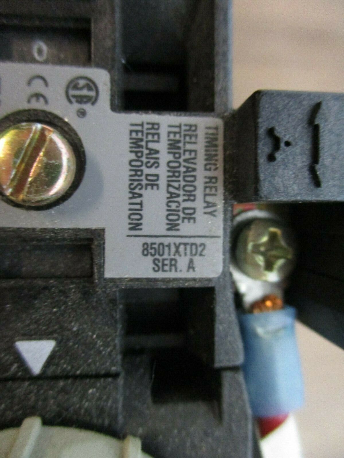 Square D Timing Relay 8501XTD2 5-180 Sec 8501X040 120V Coil Used