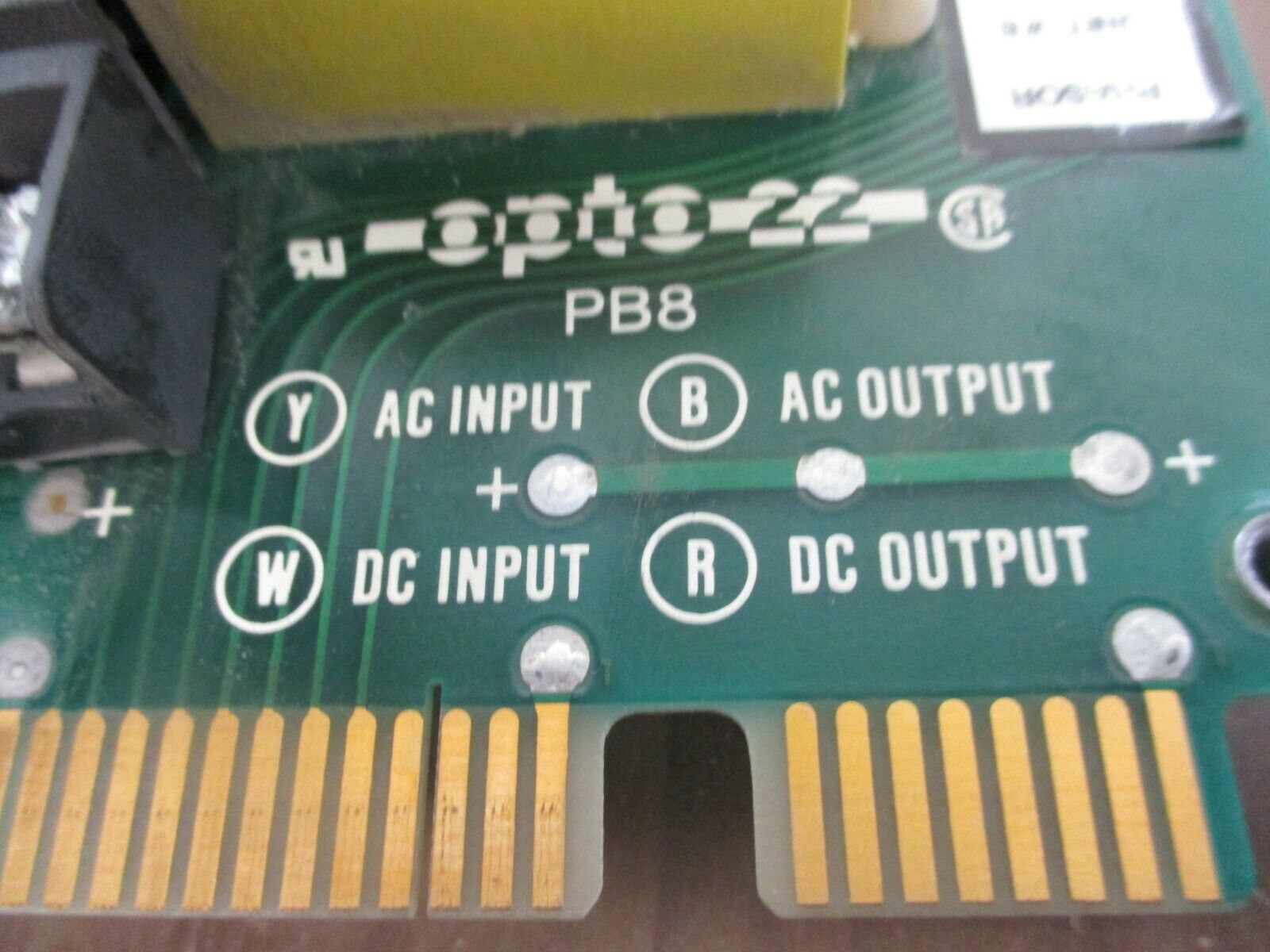 Opto 22 I/O Relay Board PB8 w/ (8) IAC5 Modules Used
