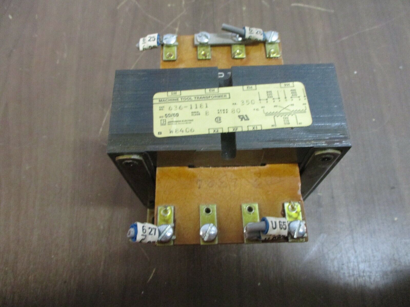 Jefferson Electric Transformer 636-1181 350VA Pri: 240/480V Sec: 120V 50/60Hz