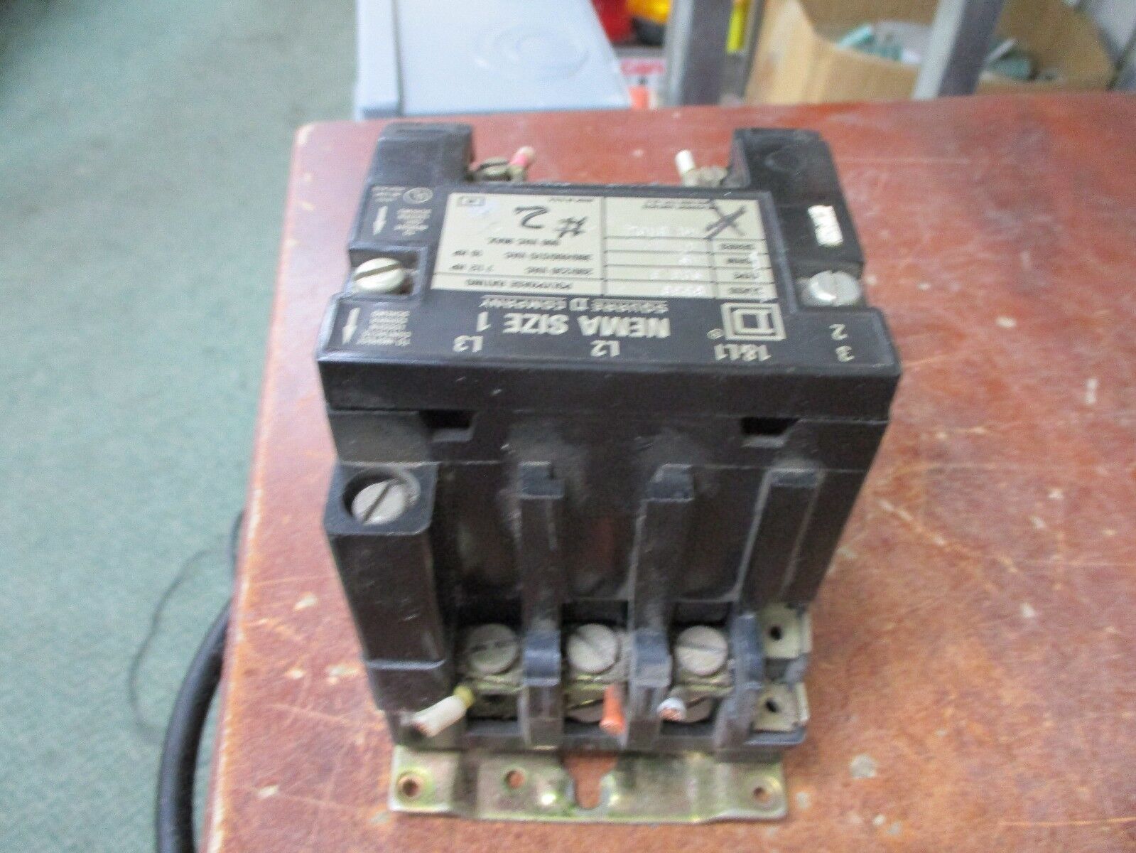 Square D Size 1 Contactor 8536 SCG 3 120V Coil 600V Used