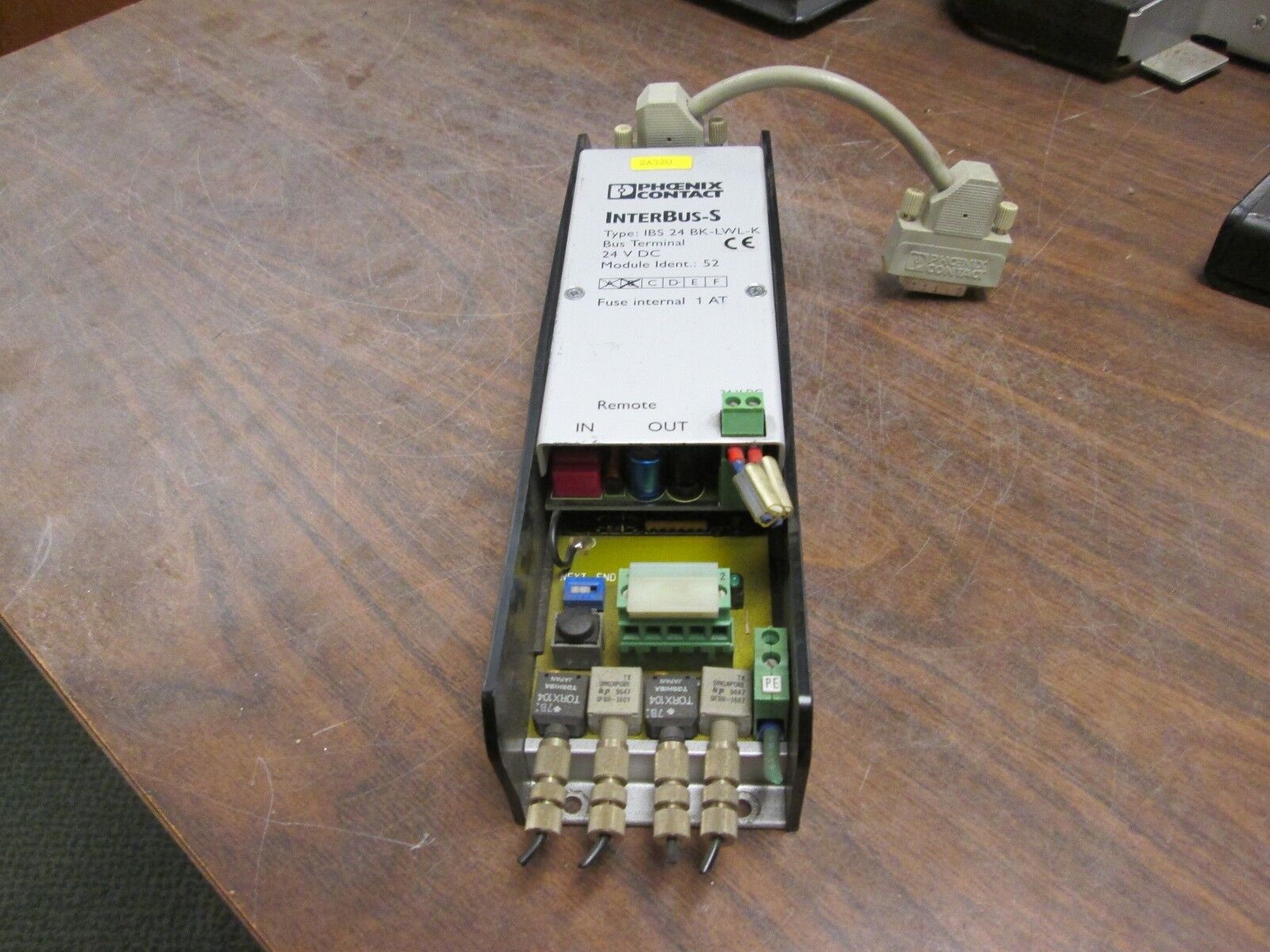 Phoenix Contact InterBus-S Bus Terminal IBS 24 BK-LWL-K 24VDC Used