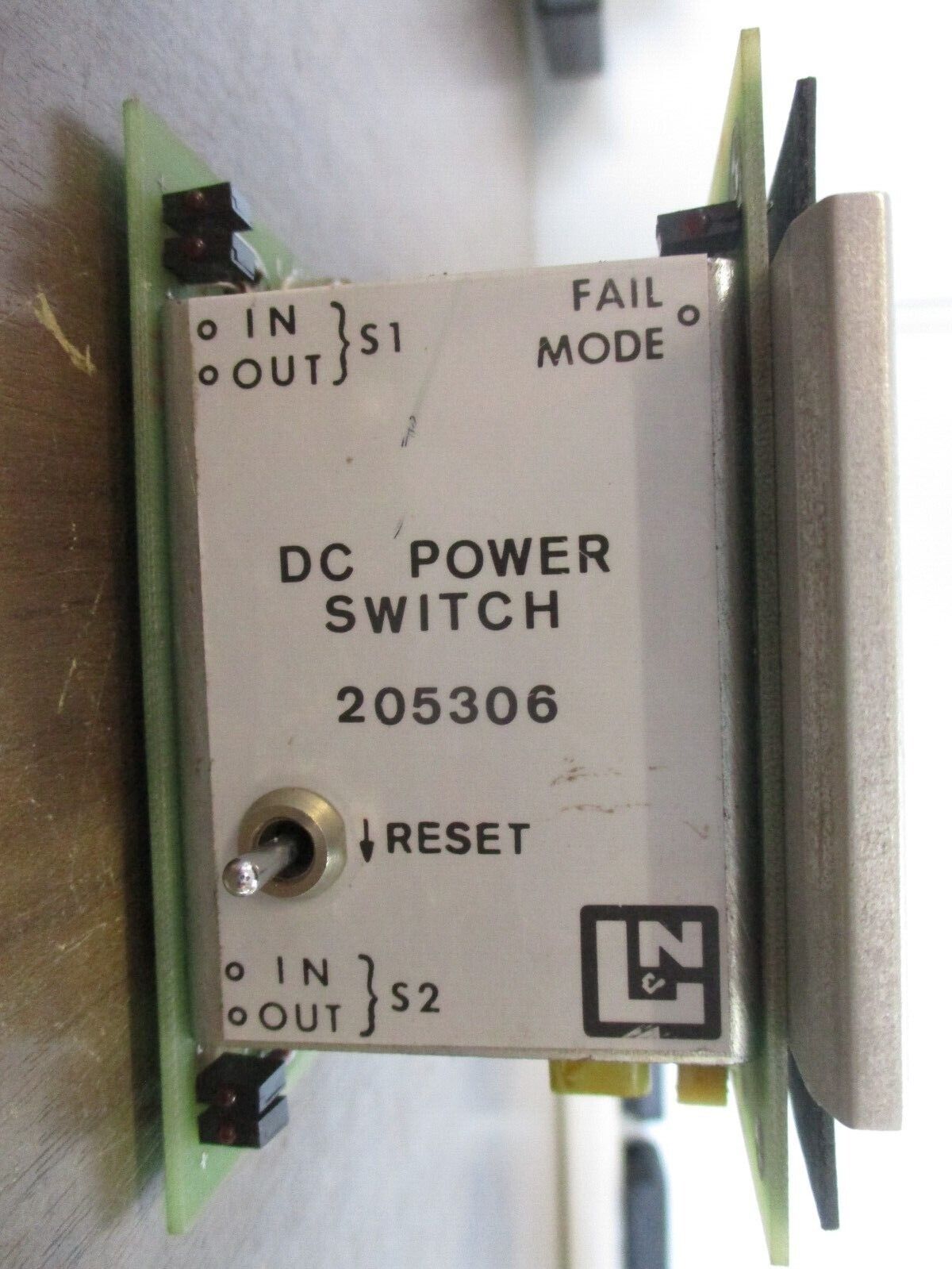 Leeds & Northrup DC Power Switch 205306 Used