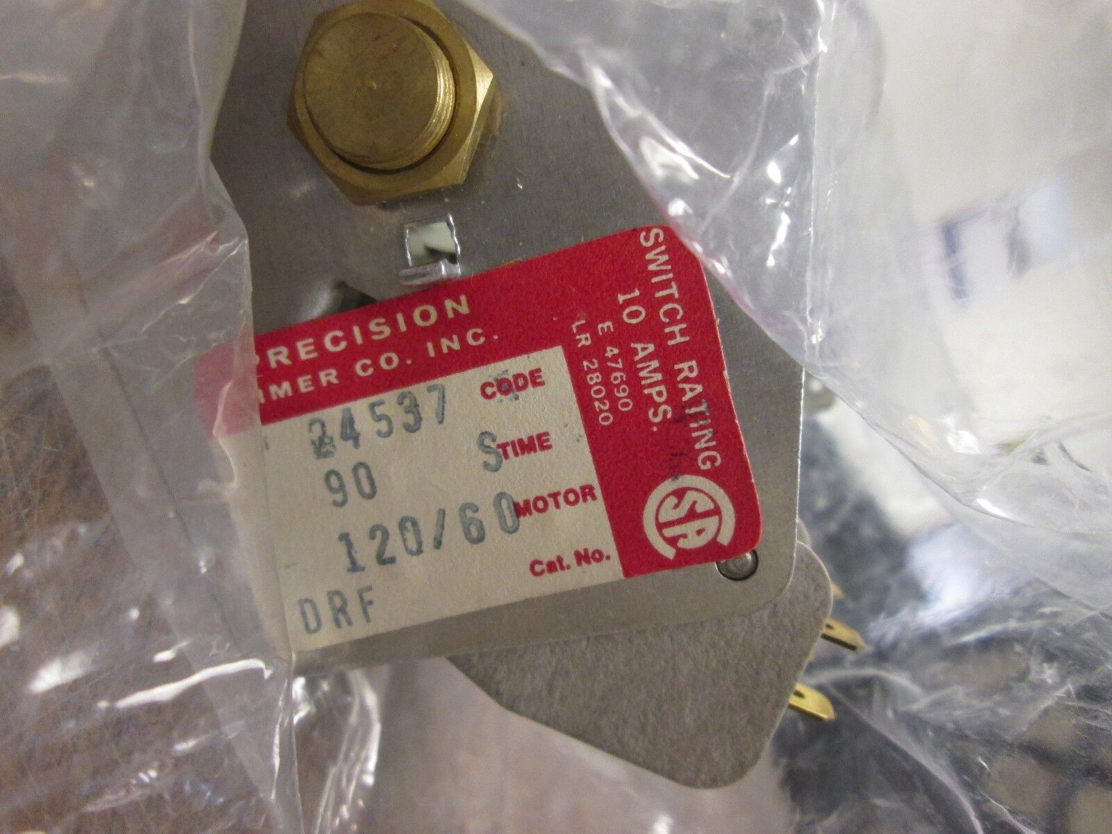 Precision Timer Co. Timer DRF 24537 120V 60Hz 90Sec New Surplus