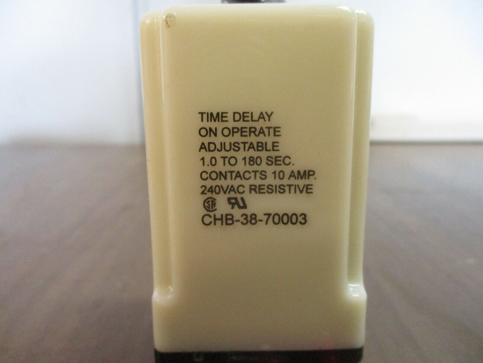 Potter & Brumfield Time Delay Relay CHB-38-70003 Range: 1.0-180 Sec Used