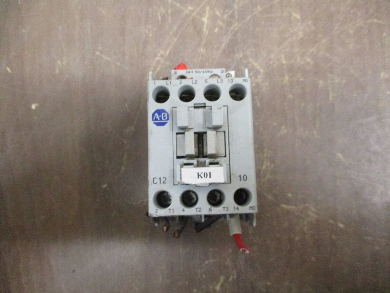 Allen-Bradley Contactor 100-C12*10 24V Coil 25A 600V *Chipped Side* Used