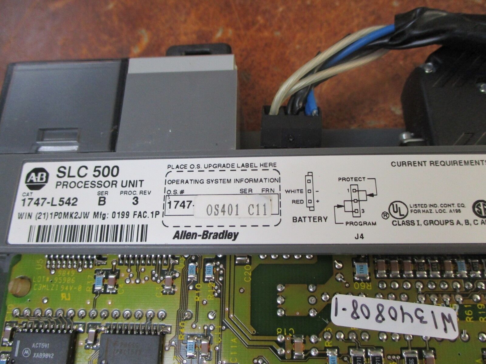 Allen-Bradley SLC 500 Processor Unit 1747-L542 Ser. B Proc. Rev.3 Used