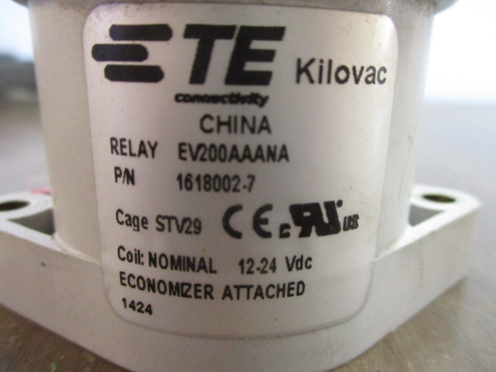 TE Kilovac EV200AAANA Relay 1618002-7 12-24VDC Coil Used