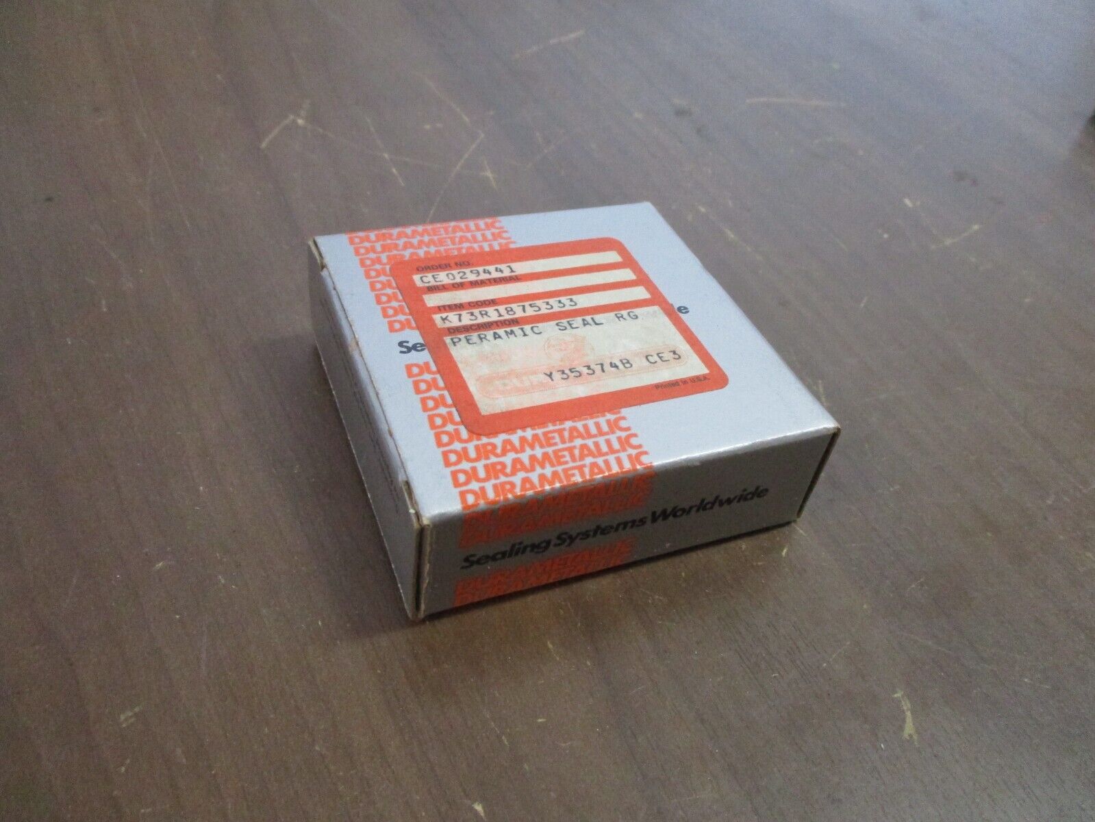 Durametallic Permaic Seal Ring K73R1875333 New Surplus