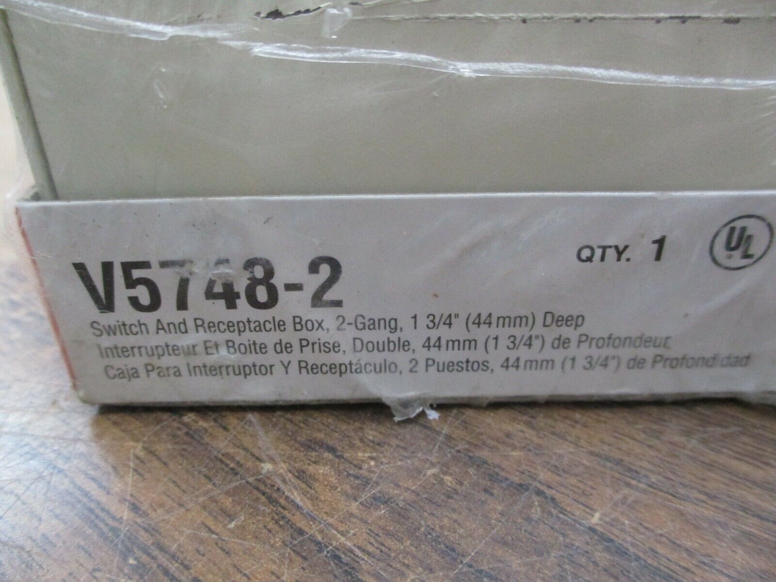 Wiremold Switch & Receptacle Box V5748-2 2-Gang *Lot of 2* New Surplus