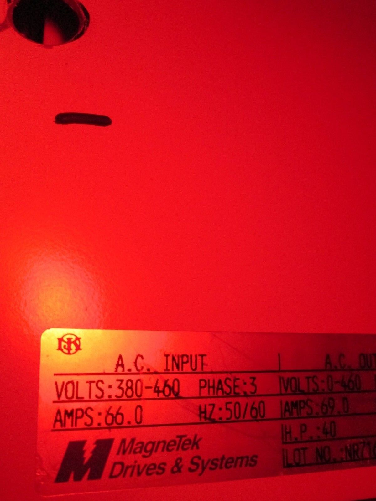 Magnetek  GPD502 AC Drive  DS440  40HP  Used