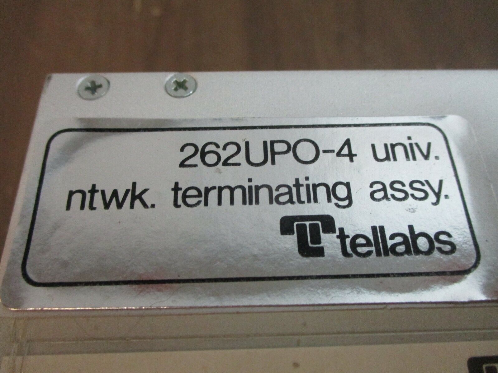 Tellabs Universal Network Terminating Assembly 262UPO-4 Used
