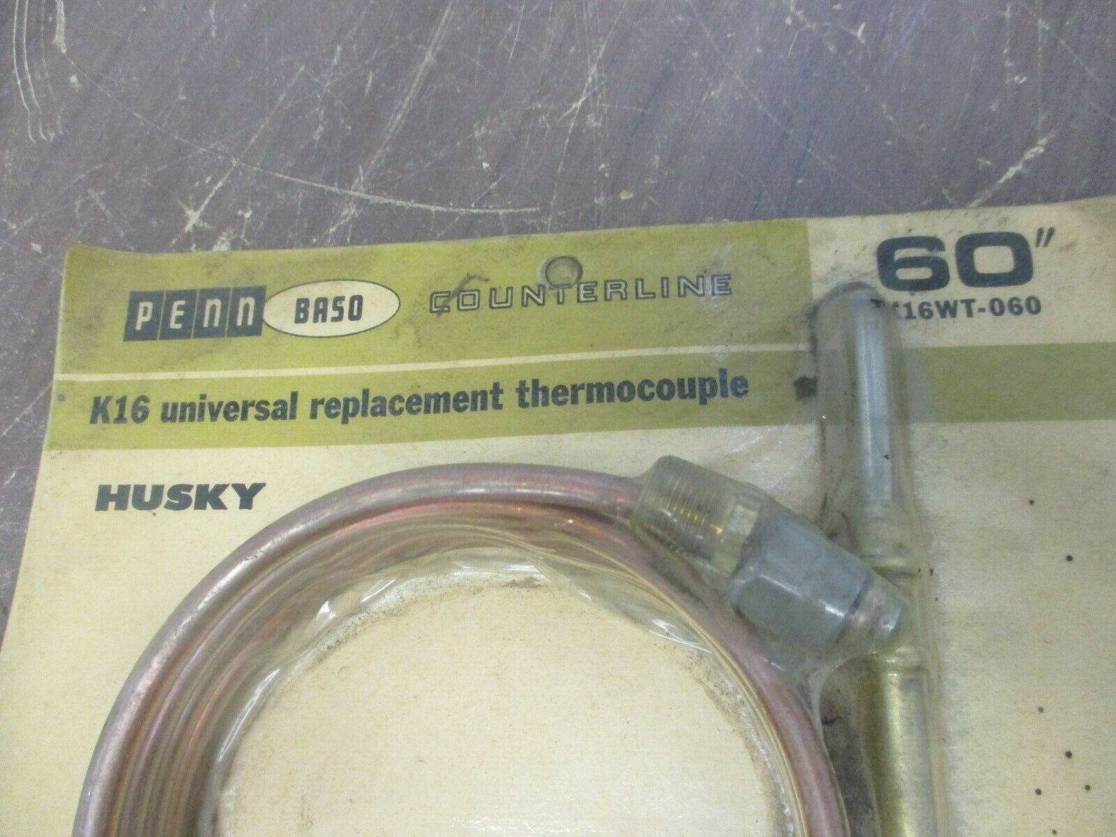 Penn Baso Counterline K16 Universal Replacement Thermocouple K16WT-060 60"